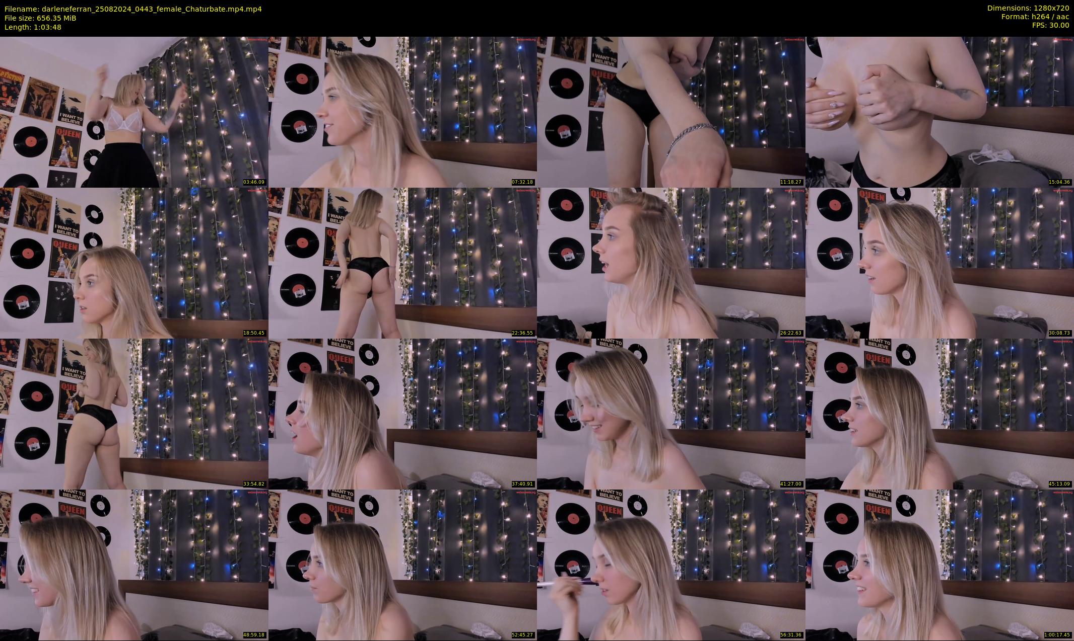 darleneferran — 64 minute Chaturbate female cam show recording, 720p, Aug 25, 2024