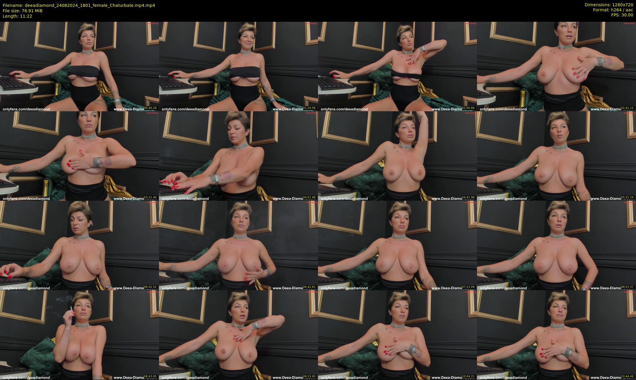 deeadiamond — 12 minute Chaturbate female cam show recording, 720p, Aug 24, 2024