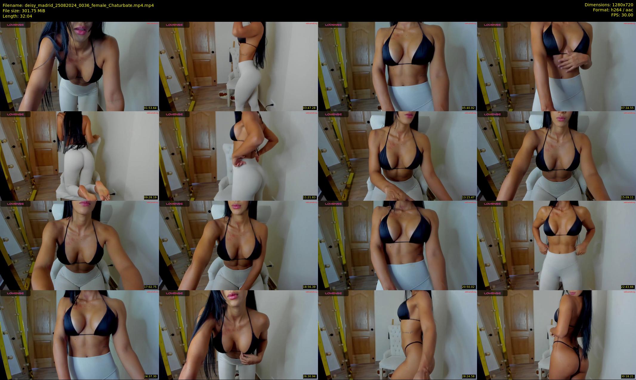 deisy_madrid — 33 minute Chaturbate female cam show recording, 720p, Aug 25, 2024