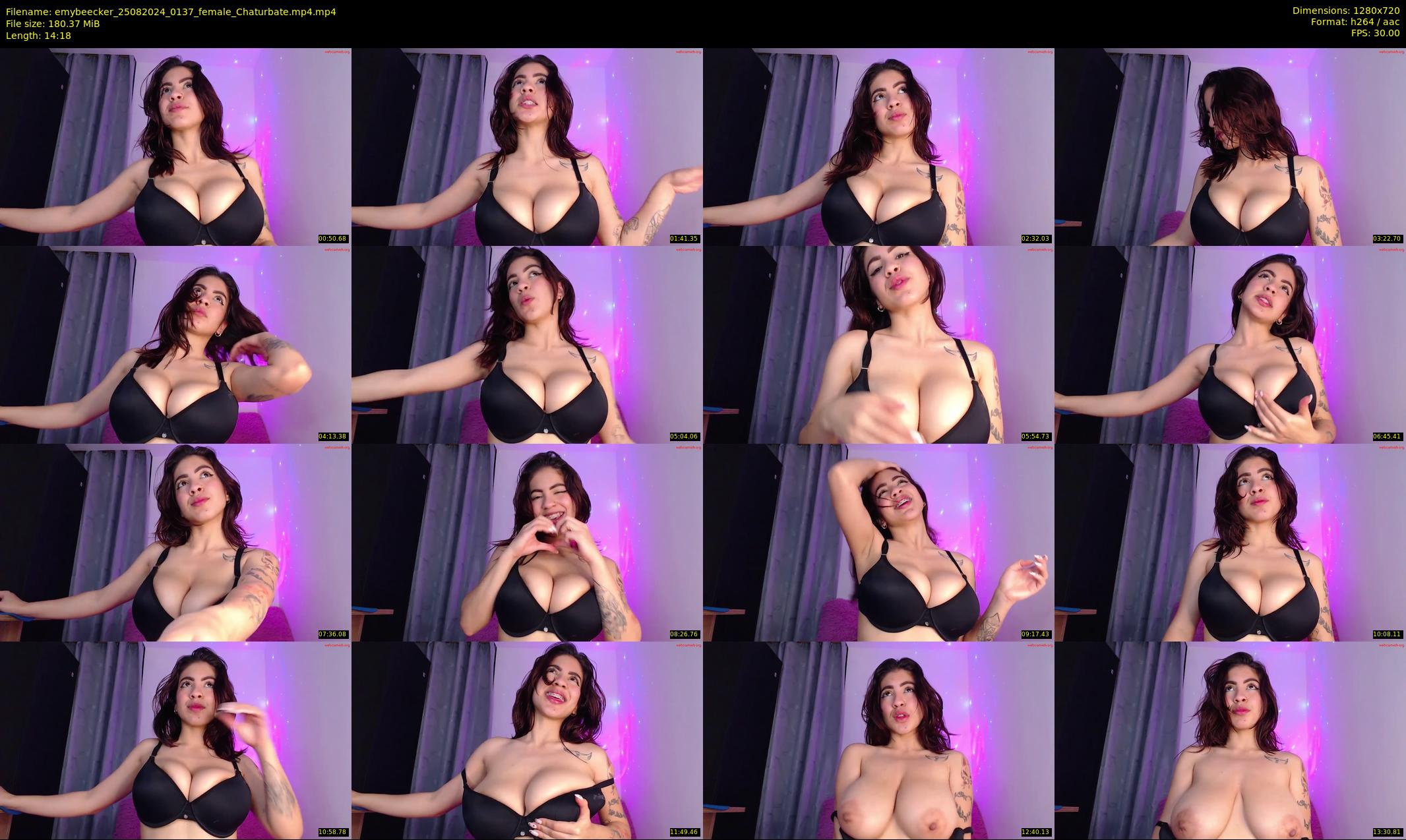 emybeecker — 15 minute Chaturbate female cam show recording, 720p, Aug 25, 2024