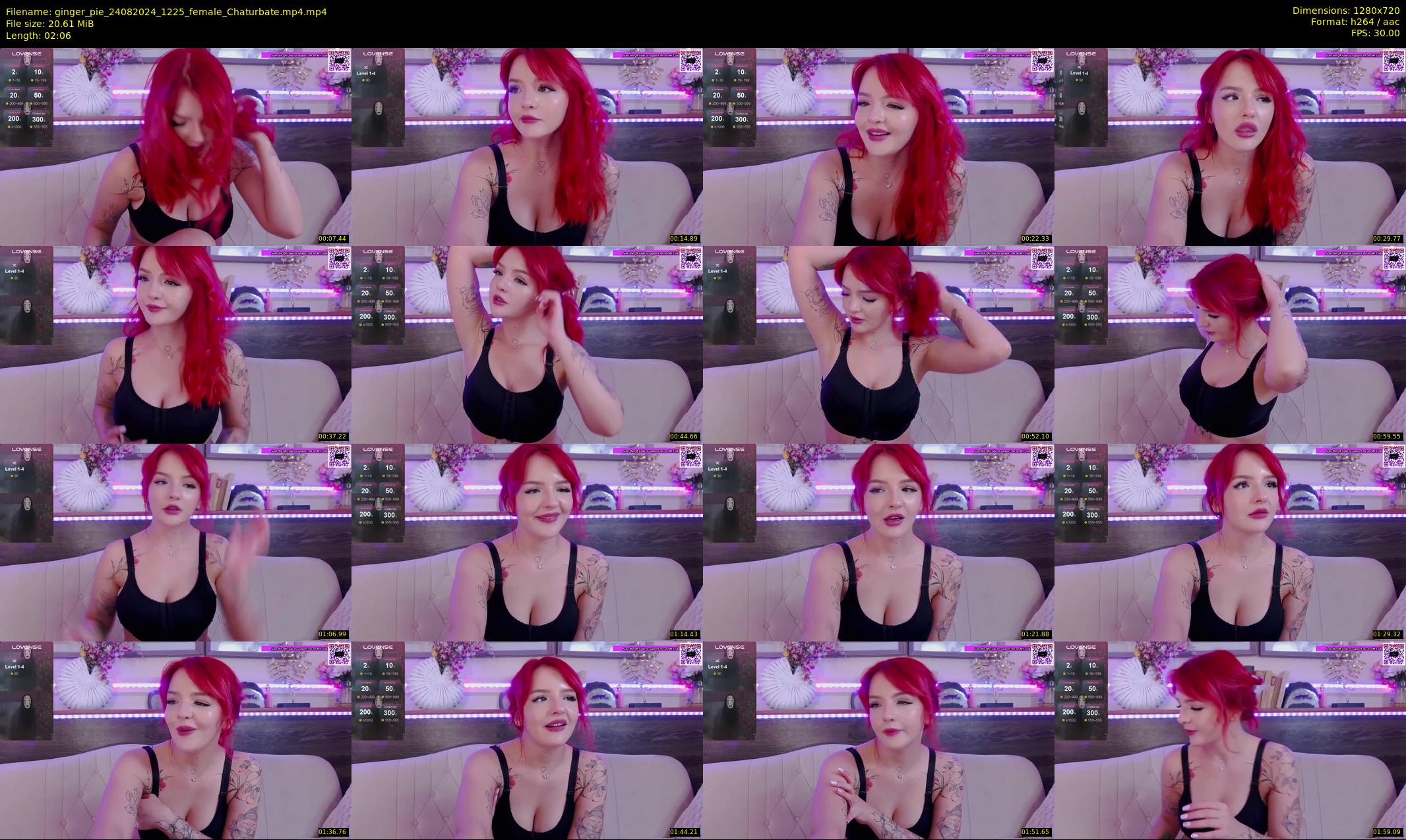 ginger_pie — 3 minute Chaturbate female cam show recording, 720p, Aug 24, 2024