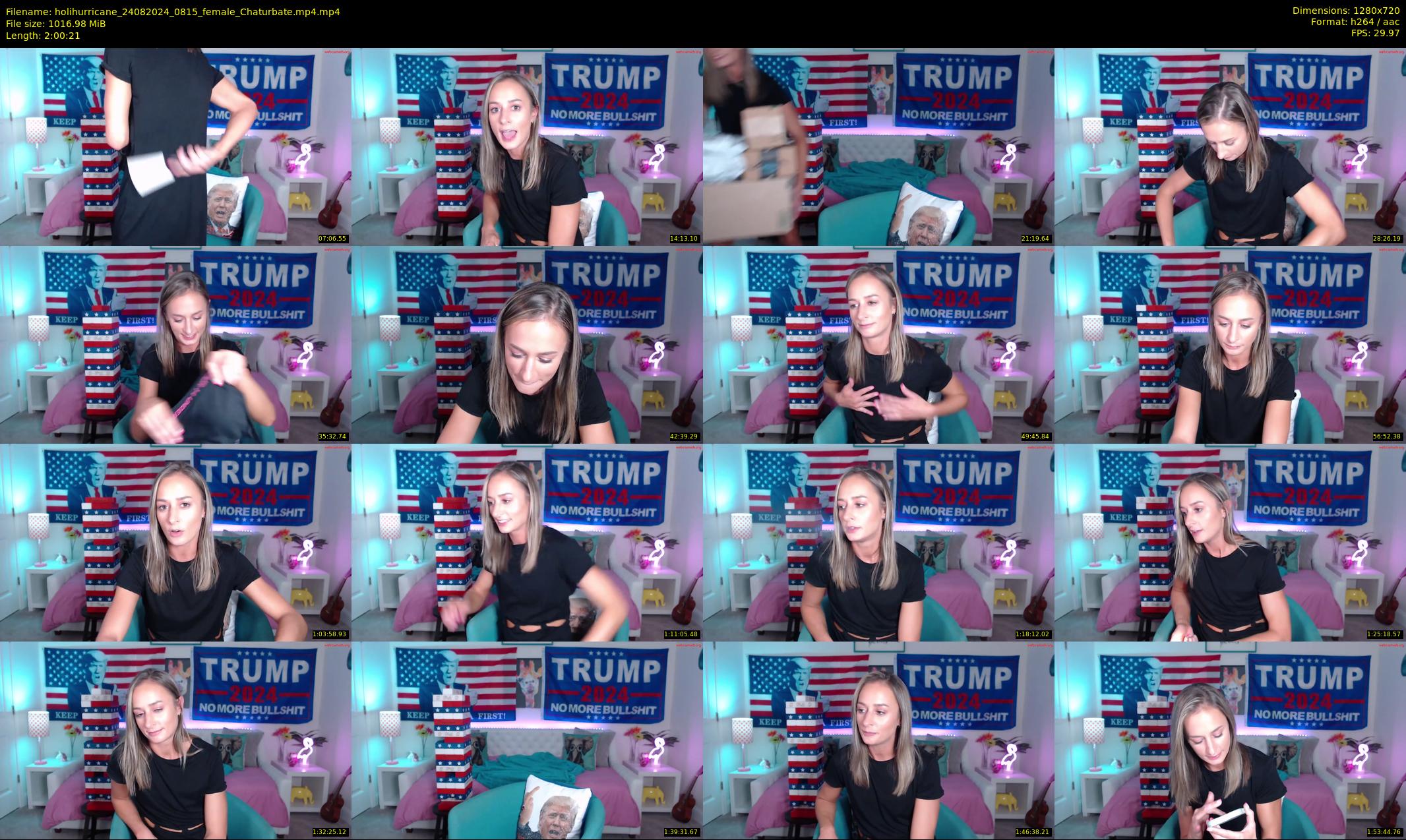 holihurricane — 121 minute Chaturbate female cam show recording, 720p, Aug 24, 2024