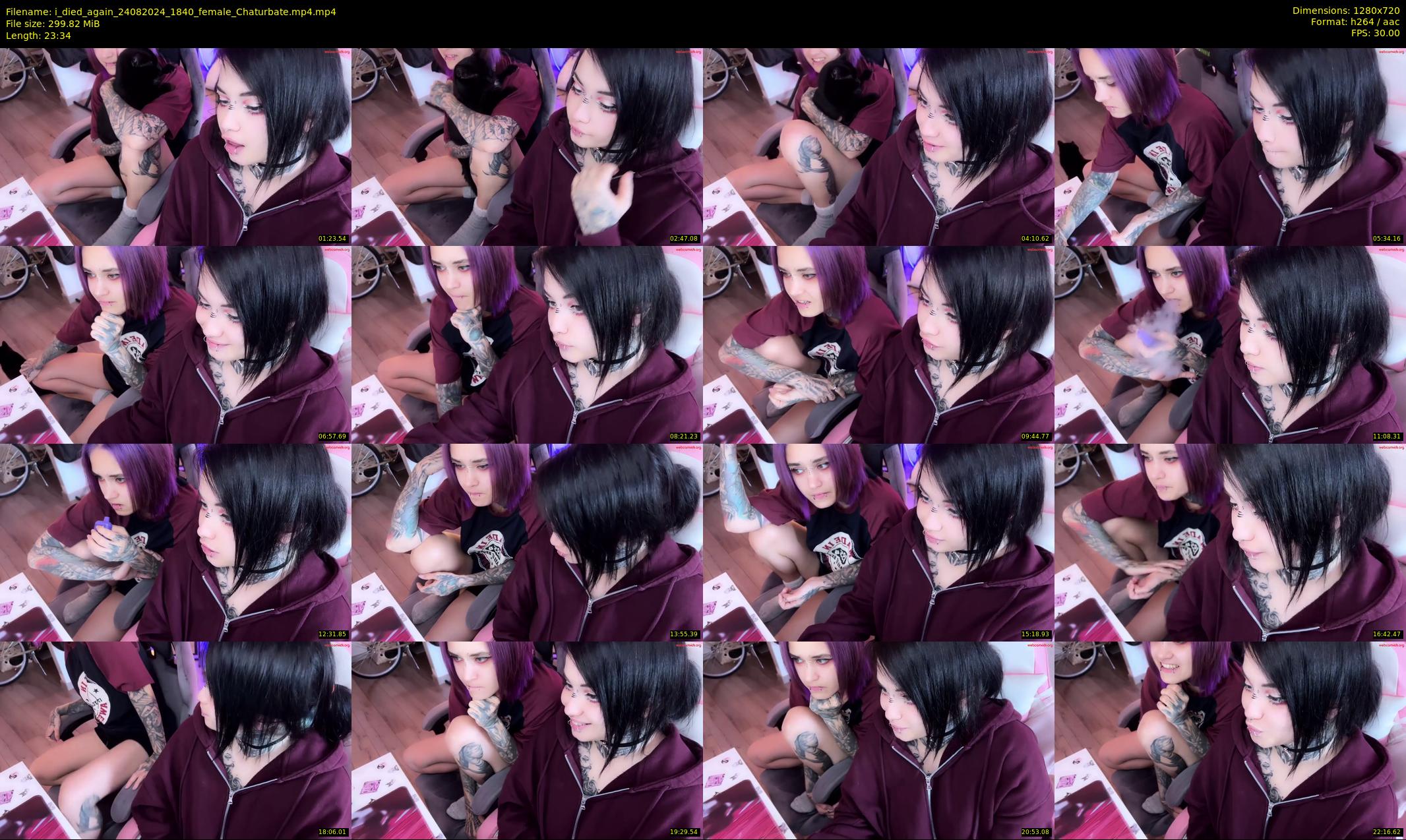 i_died_again — 24 minute Chaturbate female cam show recording, 720p, Aug 24, 2024