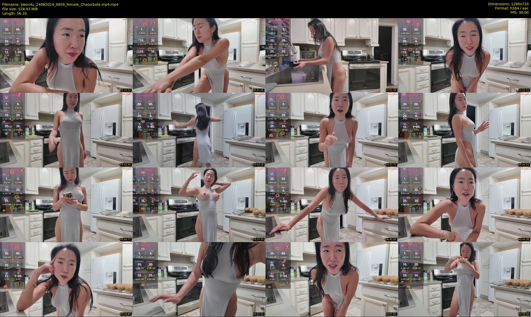 jiwon4u — 57 minute Chaturbate female cam show recording, 720p, Aug 24, 2024
