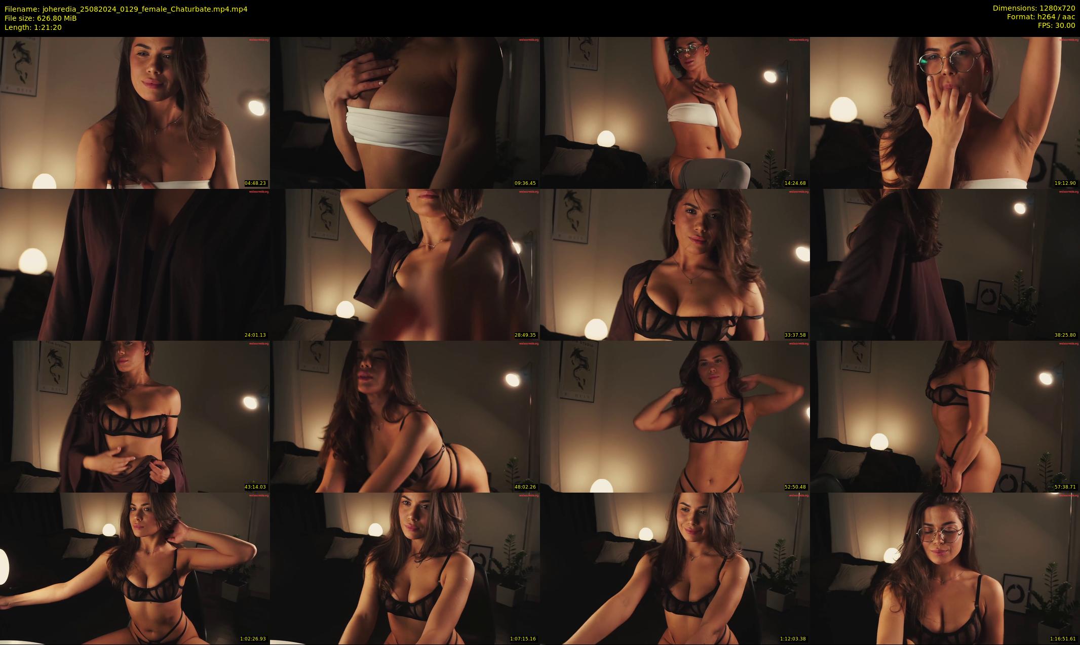 joheredia — 82 minute Chaturbate female cam show recording, 720p, Aug 25, 2024
