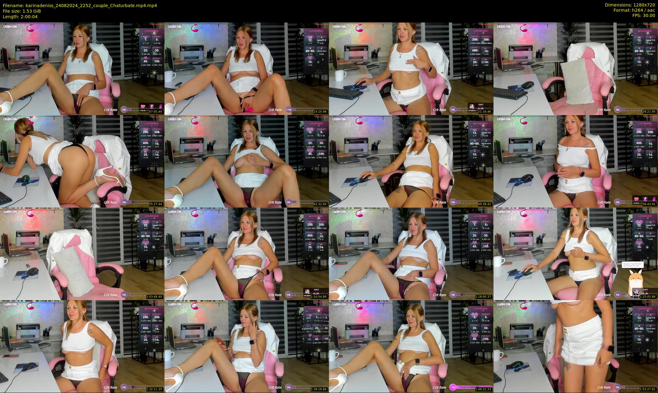 karinadeniss — 121 minute Chaturbate couple cam show recording, 720p, Aug 24, 2024