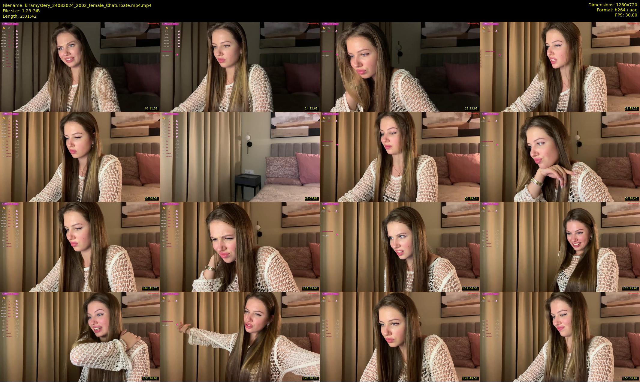 kiramystery — 122 minute Chaturbate female cam show recording, 720p, Aug 24, 2024