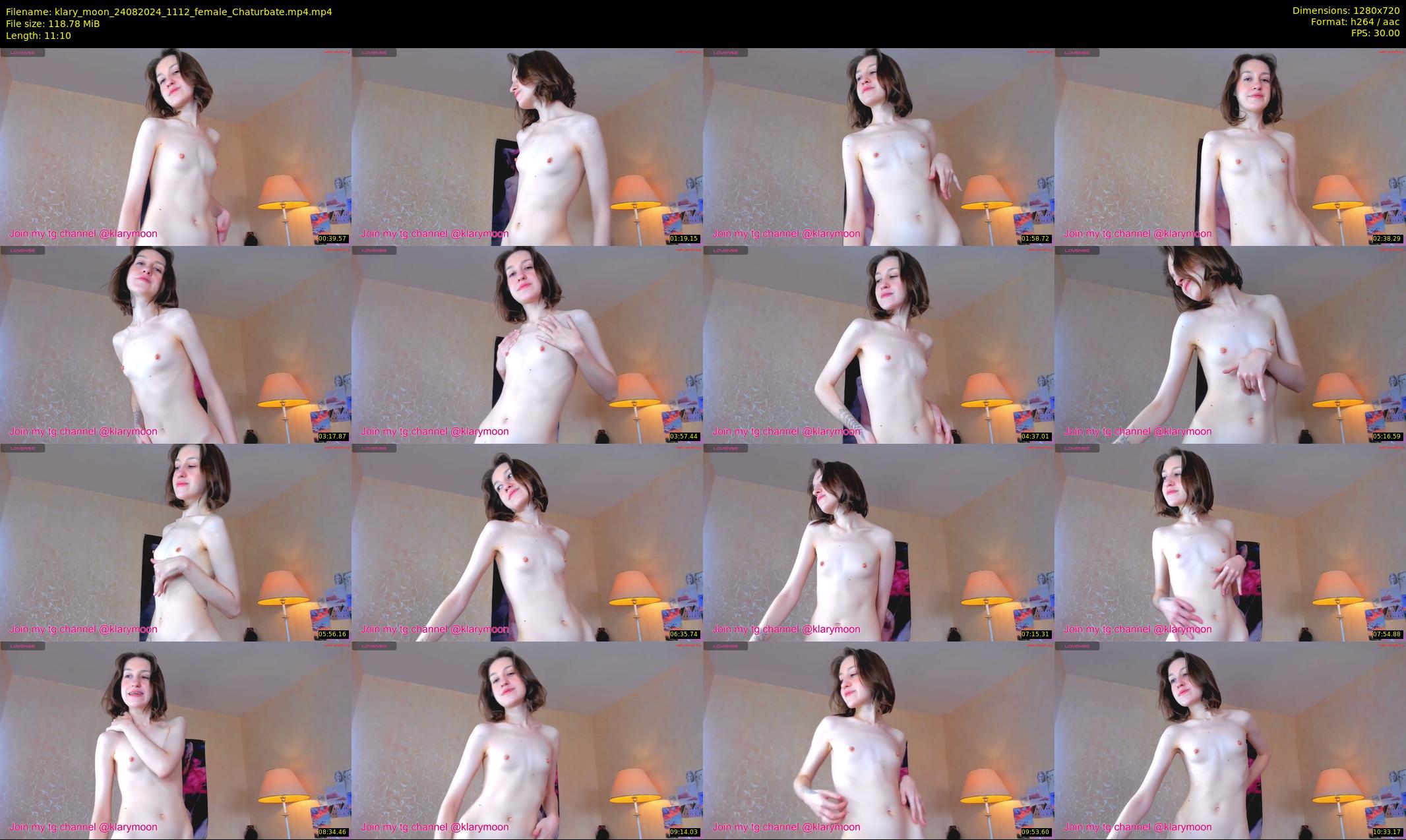 klary_moon — 12 minute Chaturbate female cam show recording, 720p, Aug 24, 2024
