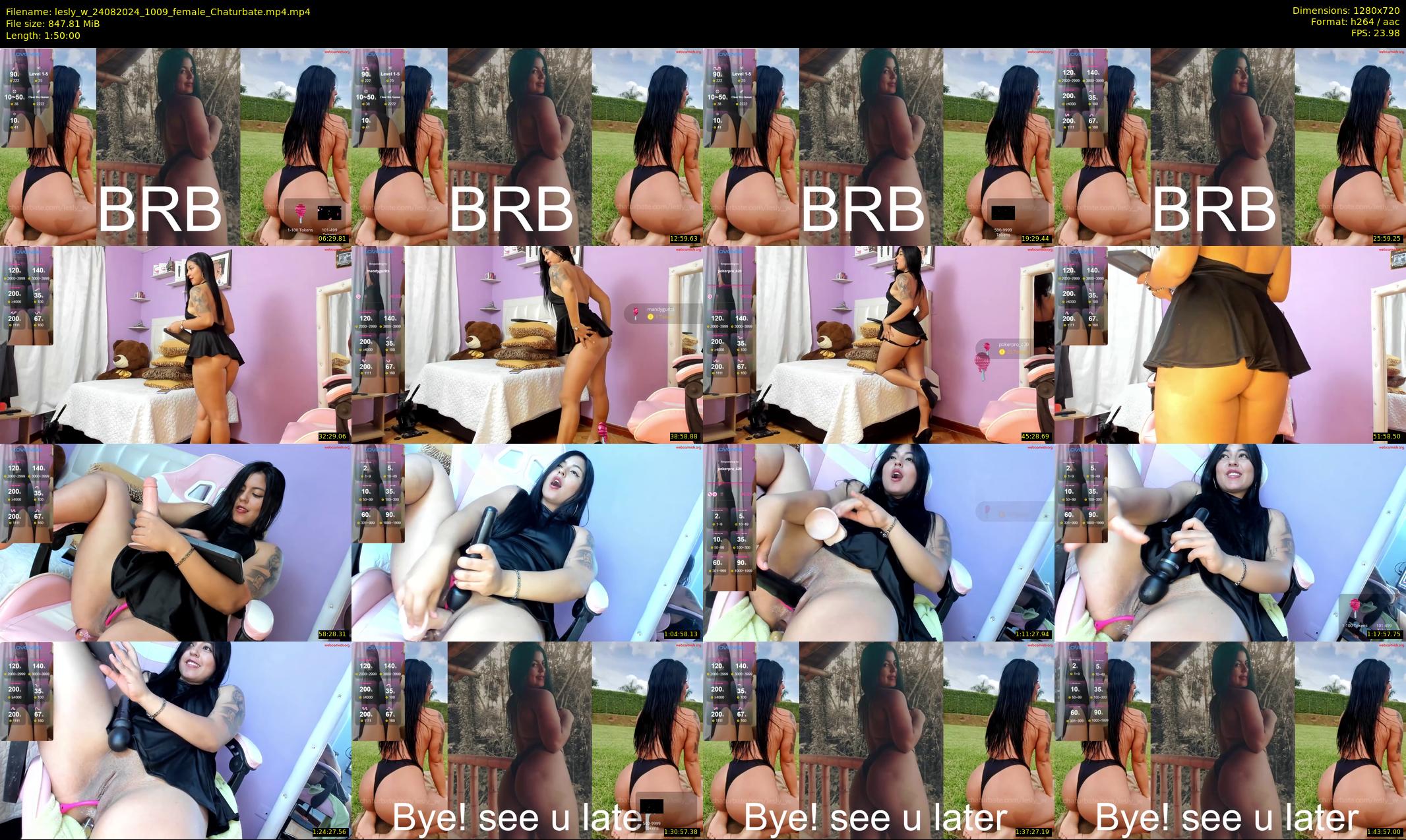 lesly_w — 110 minute Chaturbate female cam show recording, 720p, Aug 24, 2024