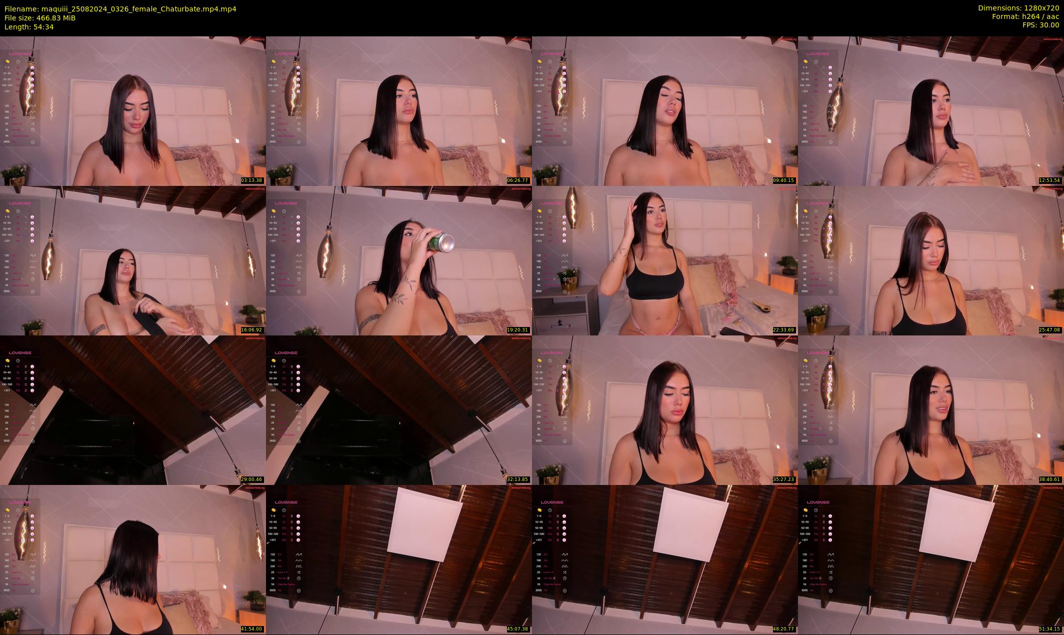 maquiii — 55 minute Chaturbate female cam show recording, 720p, Aug 25, 2024