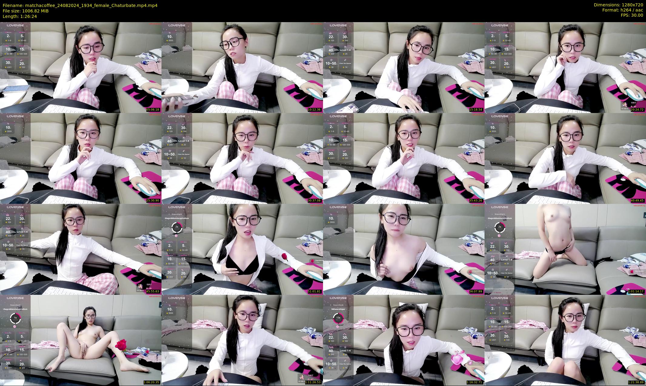 matchacoffee — 87 minute Chaturbate female cam show recording, 720p, Aug 24, 2024