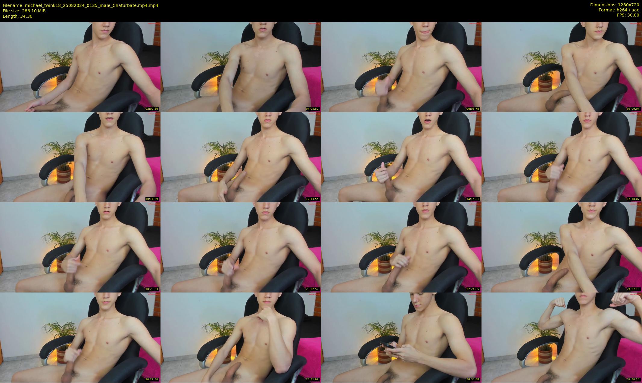 michael_twink18 — 35 minute Chaturbate male cam show recording, 720p, Aug 25, 2024