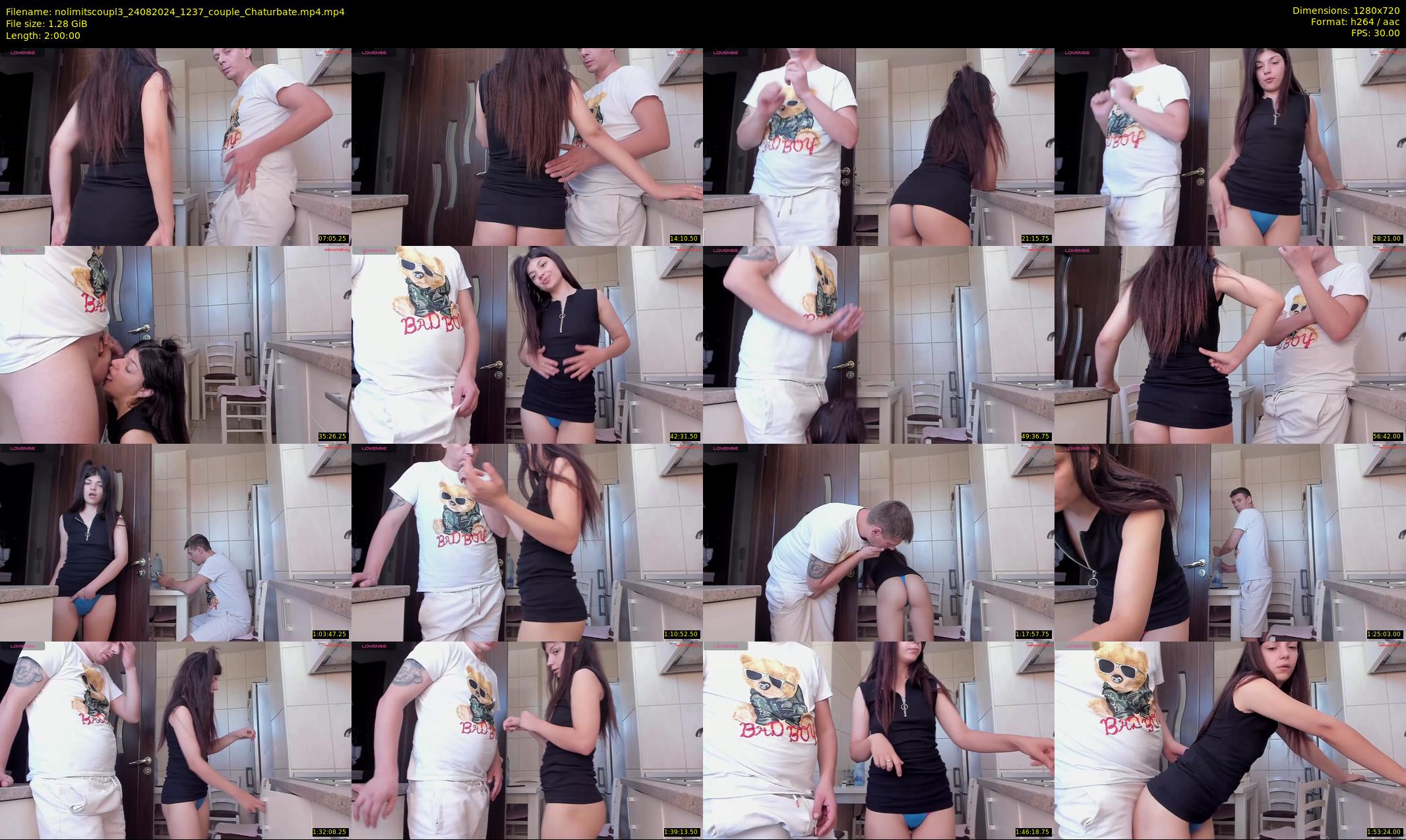 nolimitscoupl3 — 120 minute Chaturbate couple cam show recording, 720p, Aug 24, 2024