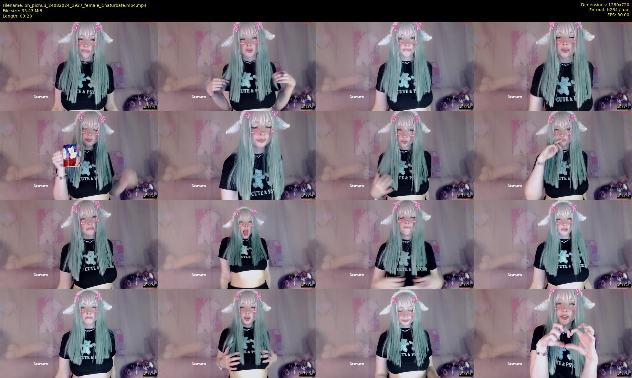 oh_pichuu — 4 minute Chaturbate female cam show recording, 720p, Aug 24, 2024