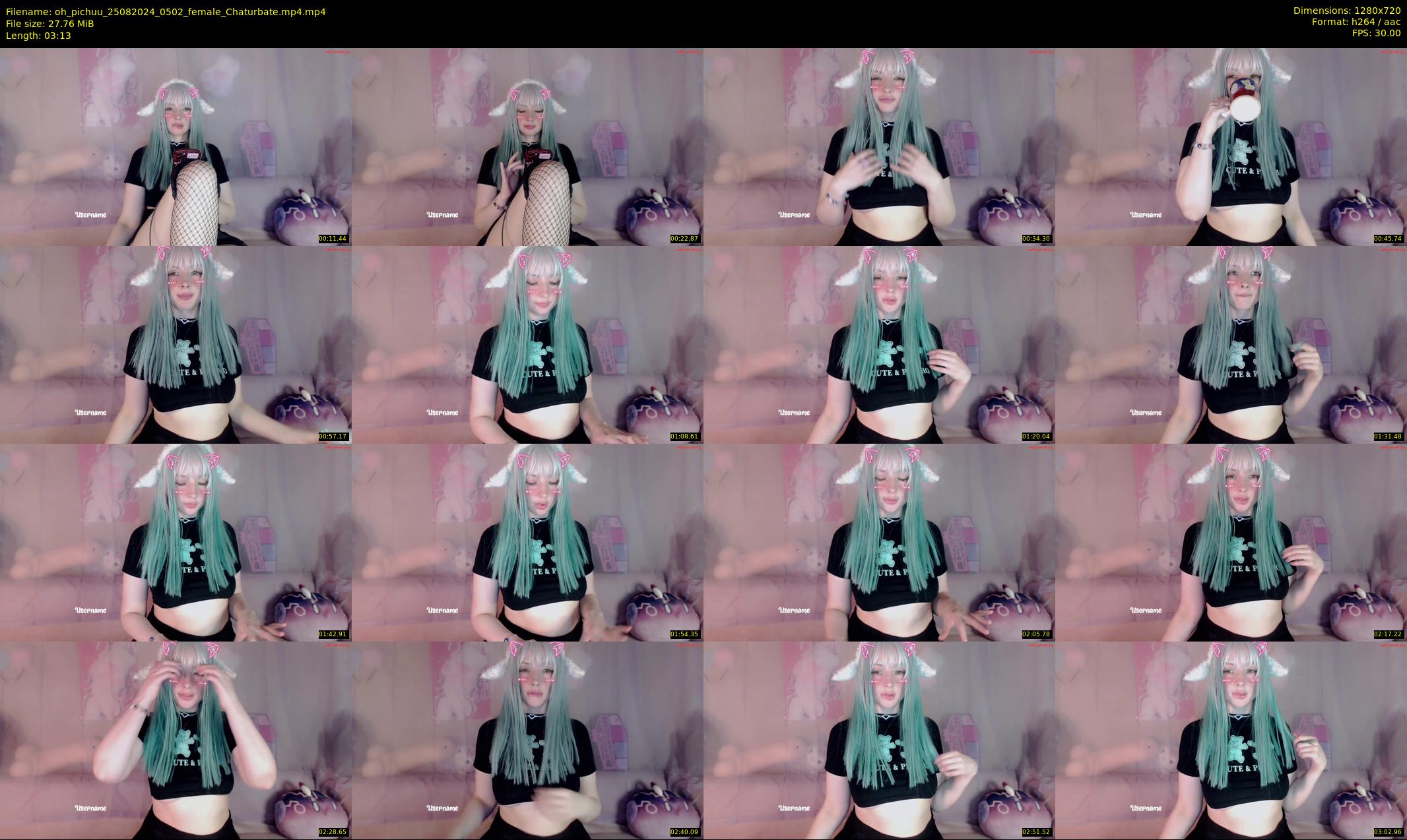 oh_pichuu — 4 minute Chaturbate female cam show recording, 720p, Aug 25, 2024