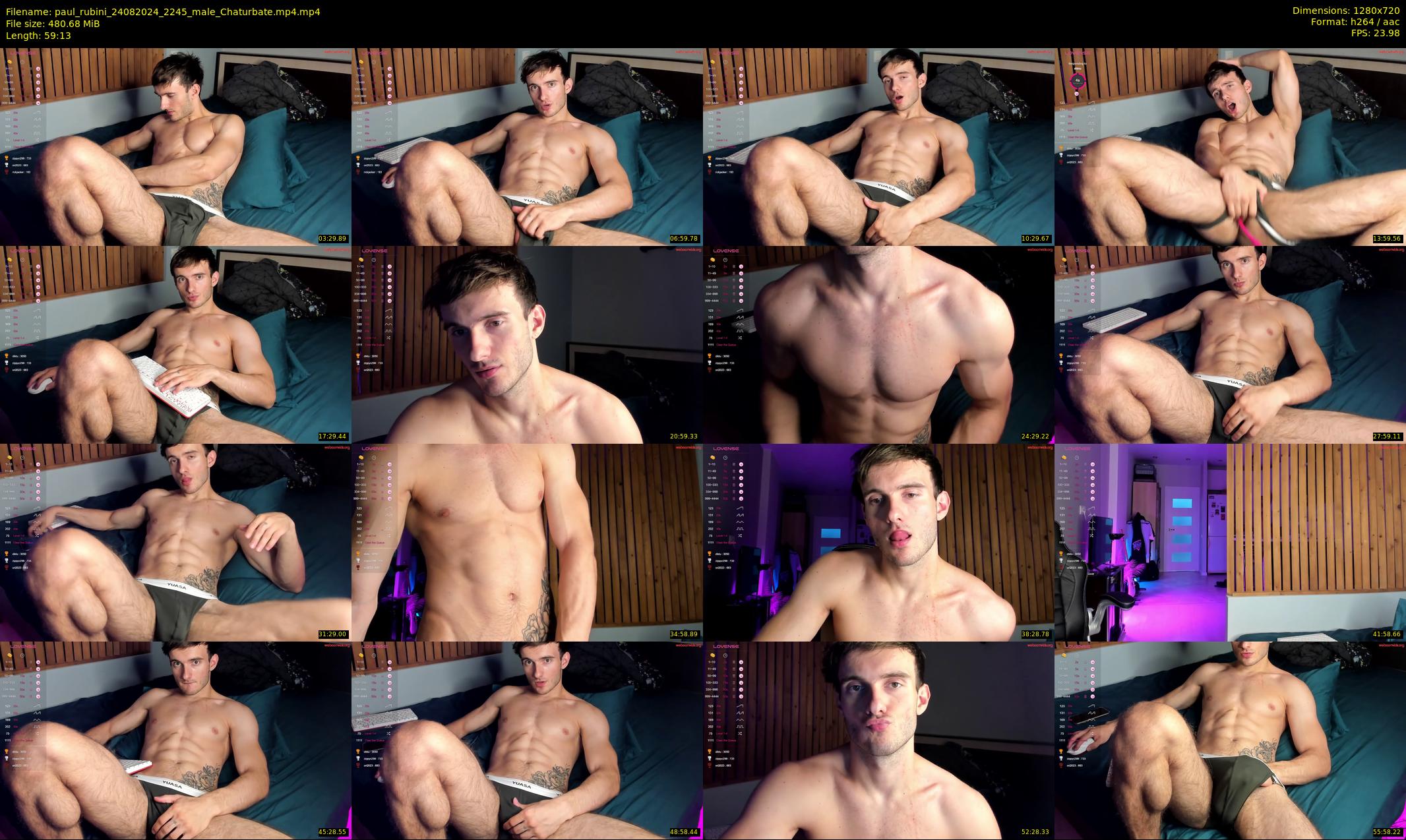 paul_rubini — 60 minute Chaturbate male cam show recording, 720p, Aug 24, 2024