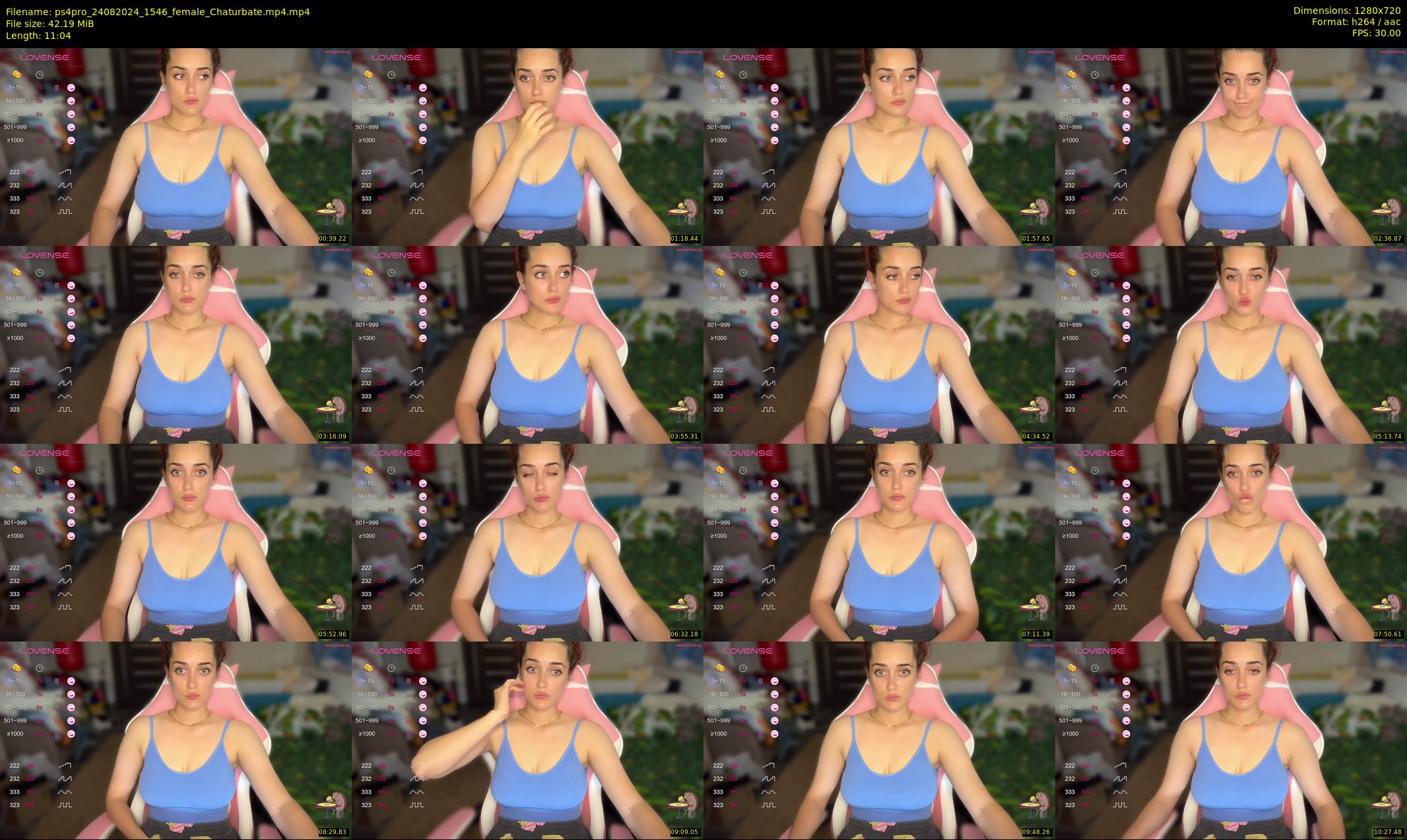 ps4pro — 12 minute Chaturbate female cam show recording, 720p, Aug 24, 2024