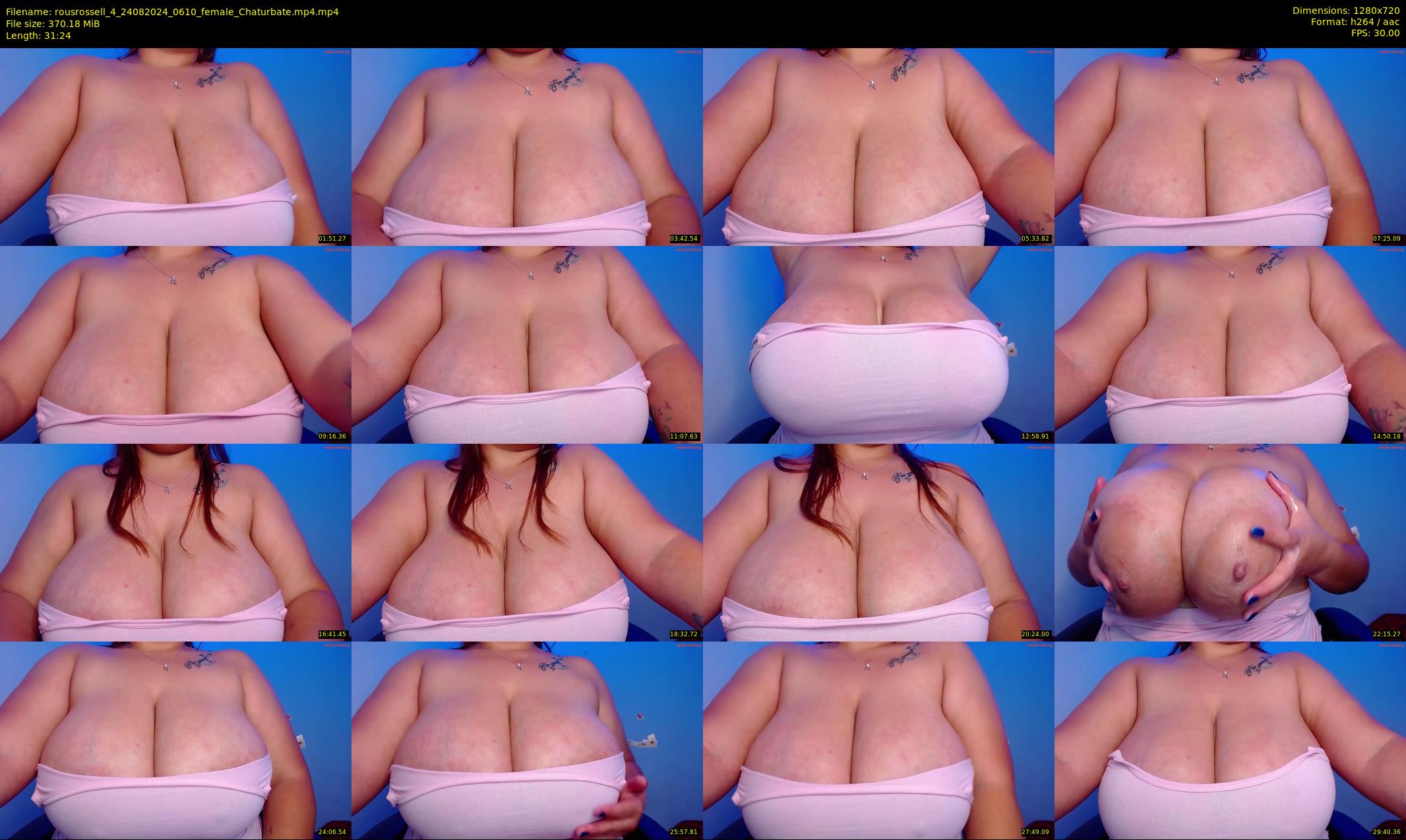 rousrossell_4 — 32 minute Chaturbate female cam show recording, 720p, Aug 24, 2024