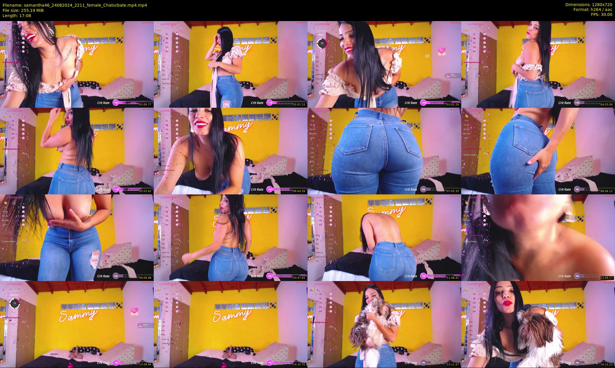 samantha46 — 18 minute Chaturbate female cam show recording, 720p, Aug 24, 2024