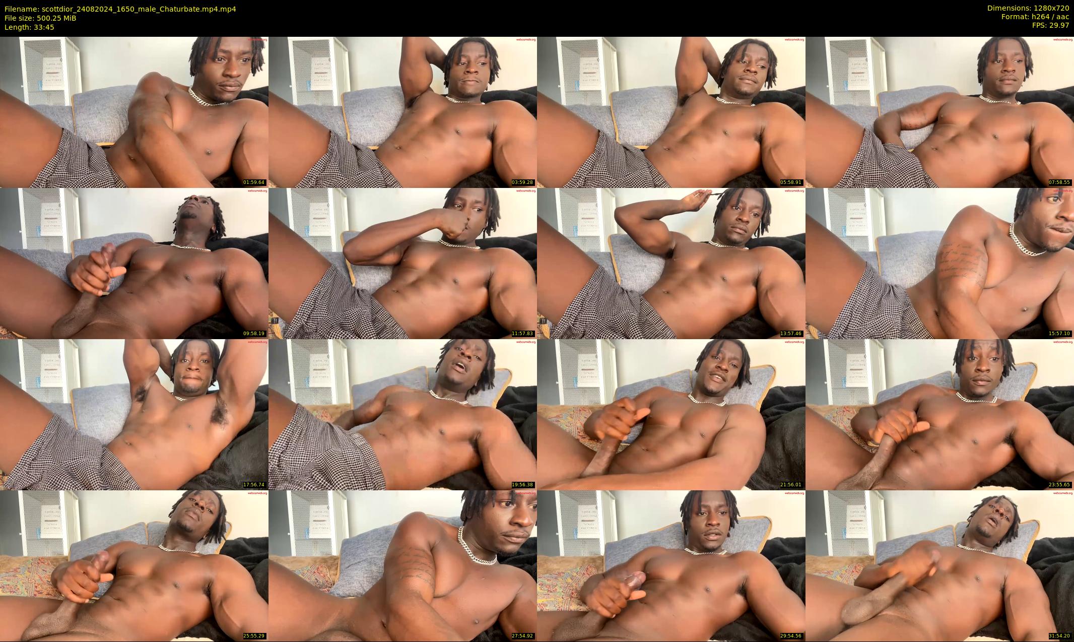 scottdior — 34 minute Chaturbate male cam show recording, 720p, Aug 24, 2024
