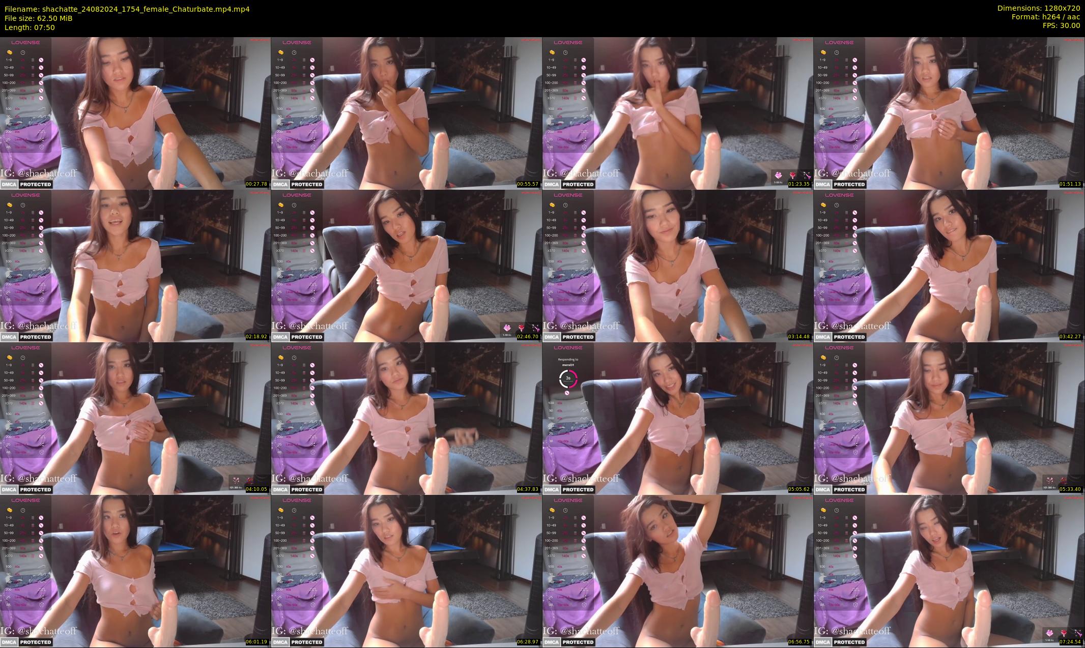 shachatte — 8 minute Chaturbate couple cam show recording, 720p, Aug 24, 2024