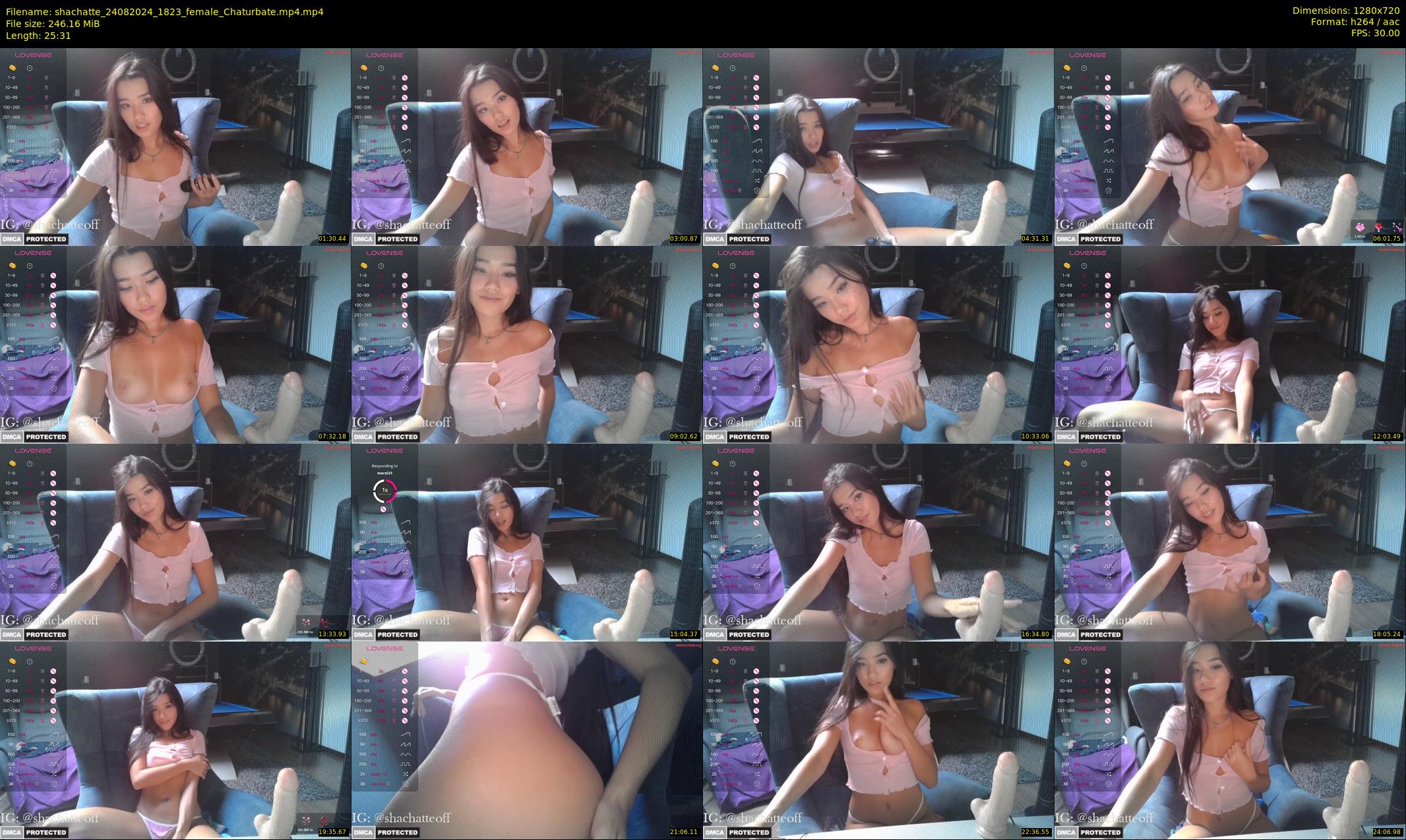 shachatte — 26 minute Chaturbate couple cam show recording, 720p, Aug 24, 2024