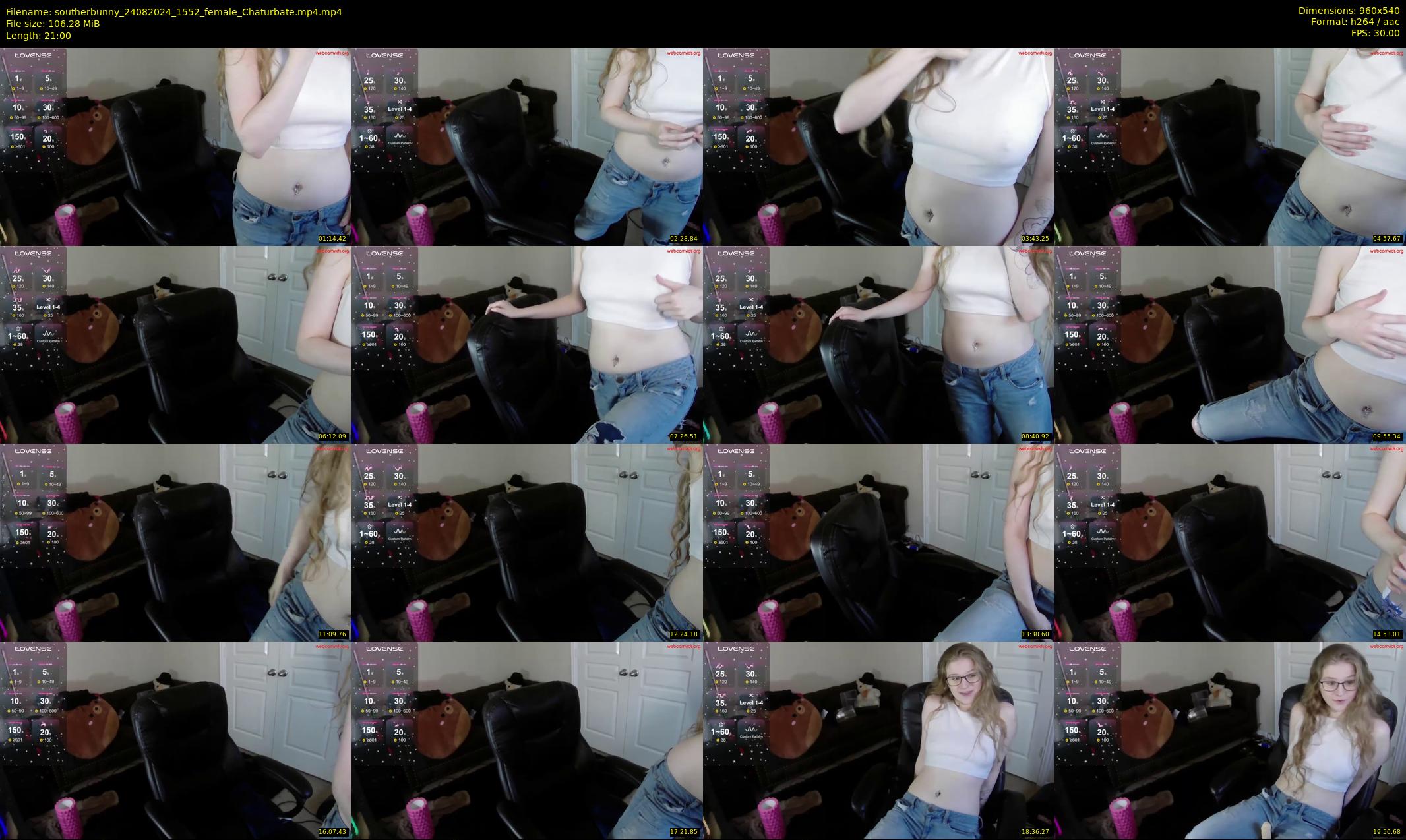 southerbunny — 21 minute Chaturbate female cam show recording, 480p, Aug 24, 2024