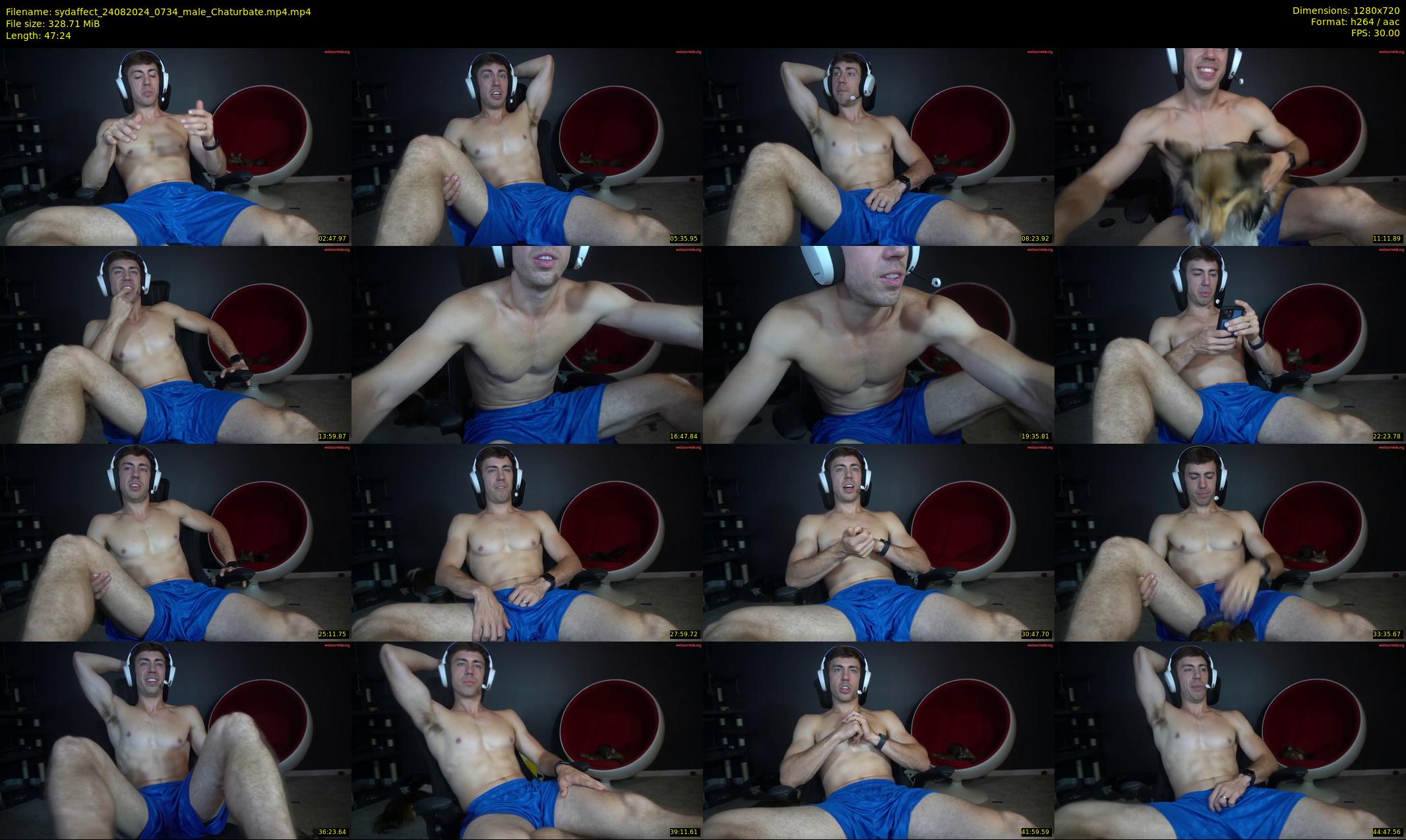 sydaffect — 48 minute Chaturbate male cam show recording, 720p, Aug 24, 2024