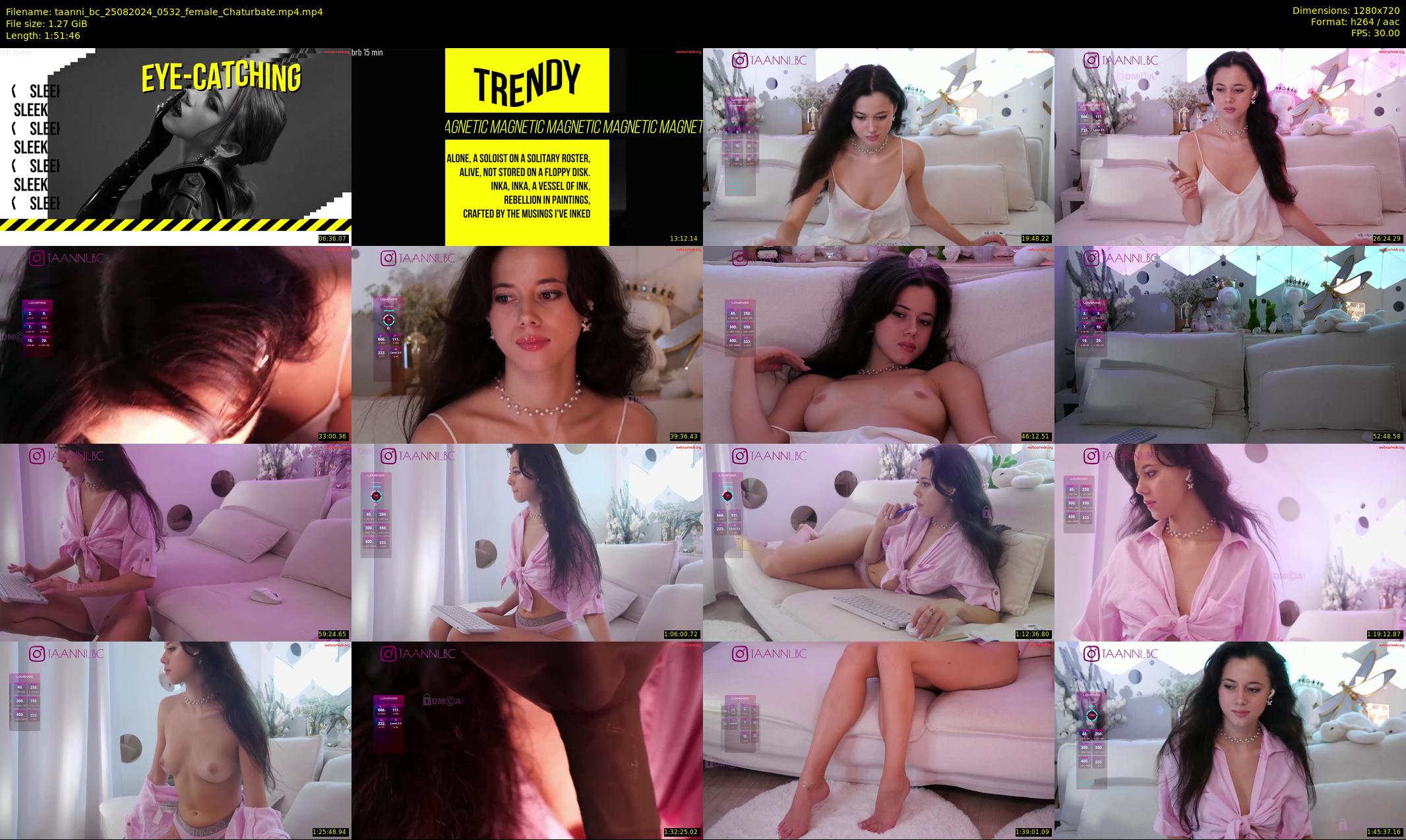 taanni_bc — 112 minute Chaturbate female cam show recording, 720p, Aug 25, 2024