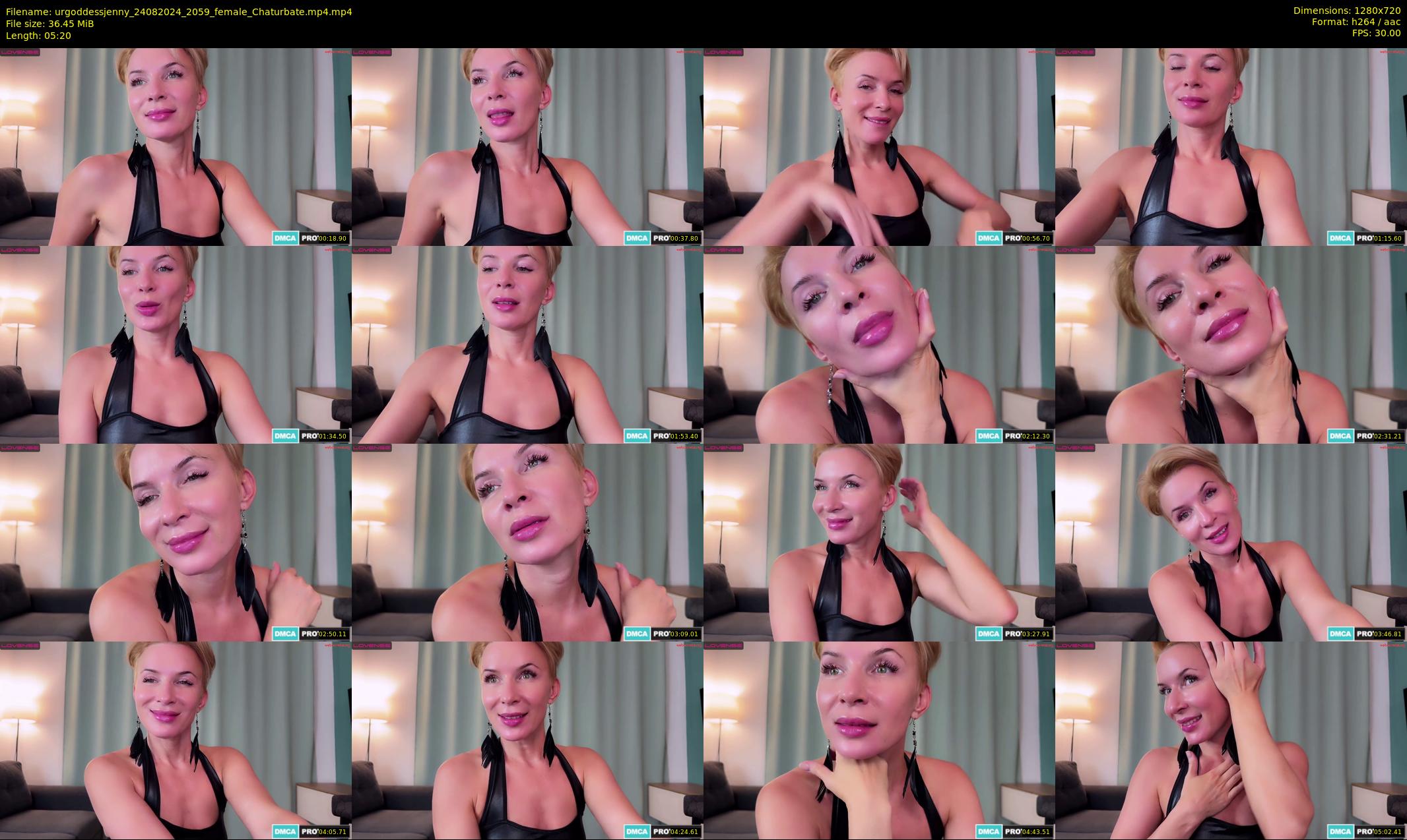 urgoddessjenny — 6 minute Chaturbate female cam show recording, 720p, Aug 24, 2024