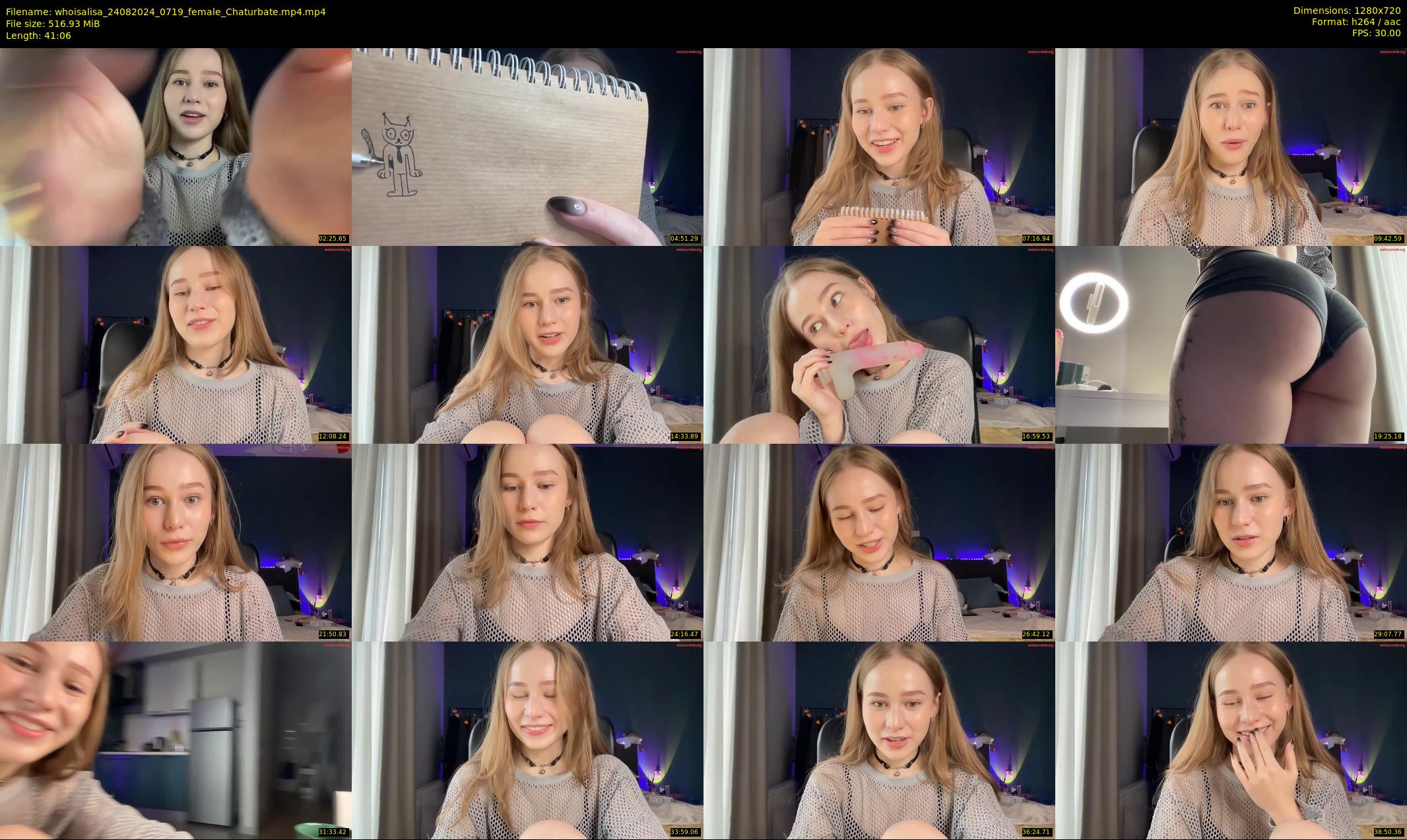 whoisalisa — 42 minute Chaturbate female cam show recording, 720p, Aug 24, 2024