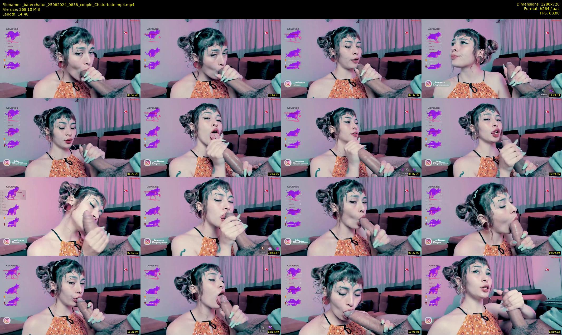 _baterchatur — 15 minute Chaturbate couple cam show recording, 720p, Aug 25, 2024