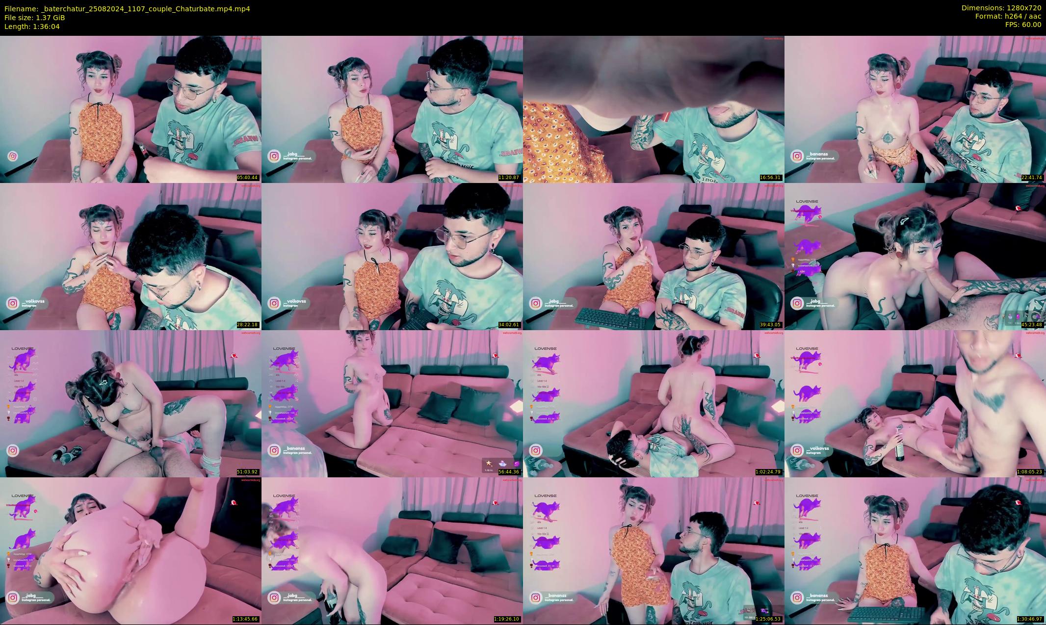 _baterchatur — 97 minute Chaturbate couple cam show recording, 720p, Aug 25, 2024