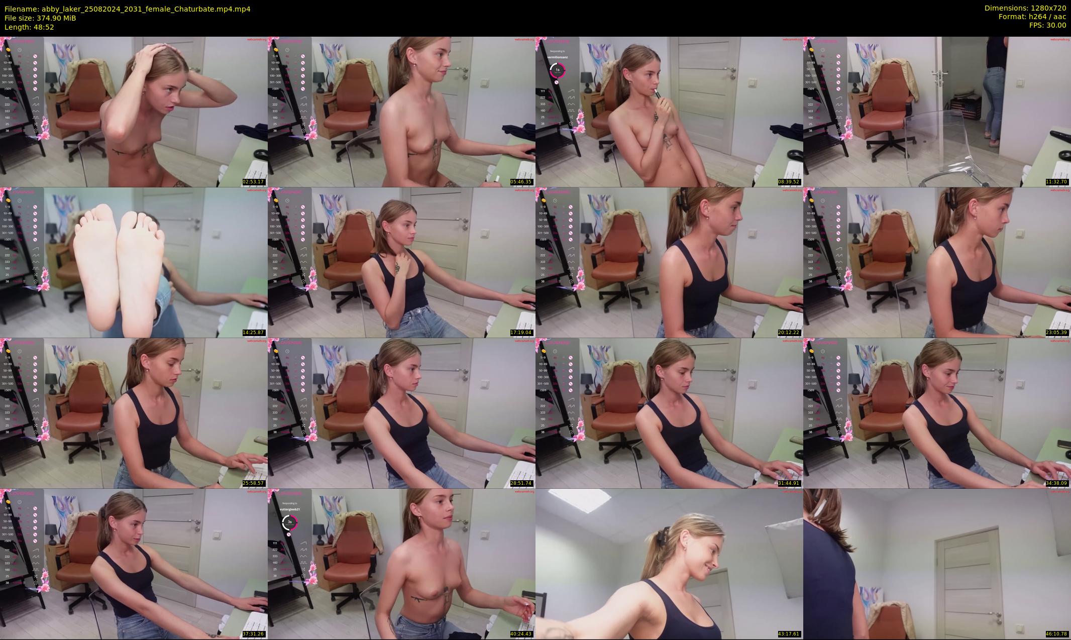 abby_laker — 49 minute Chaturbate female cam show recording, 720p, Aug 25, 2024