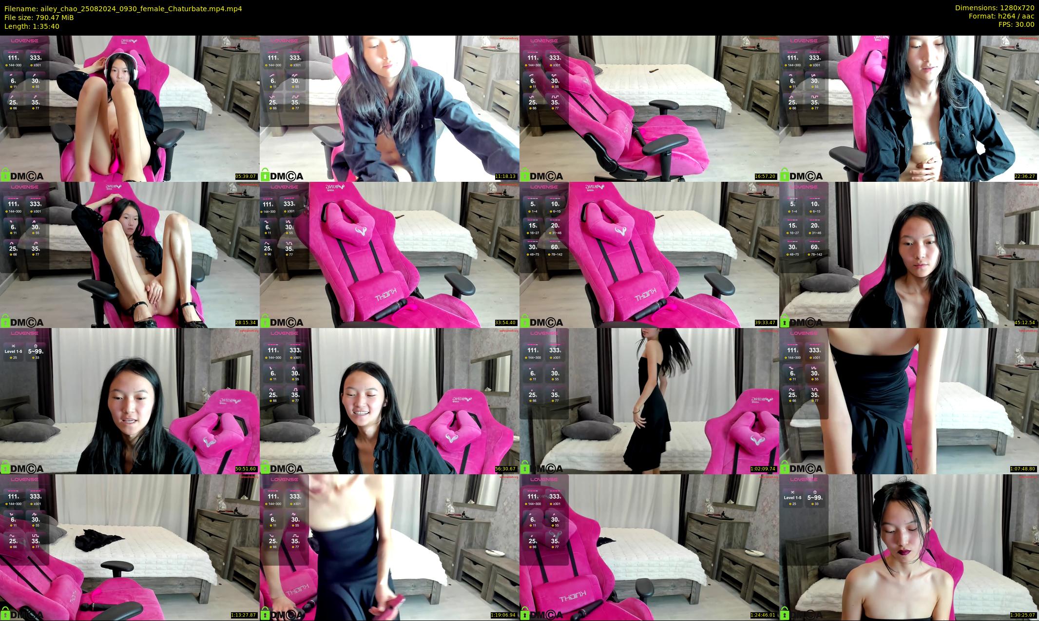 ailey_chao — 96 minute Chaturbate female cam show recording, 720p, Aug 25, 2024