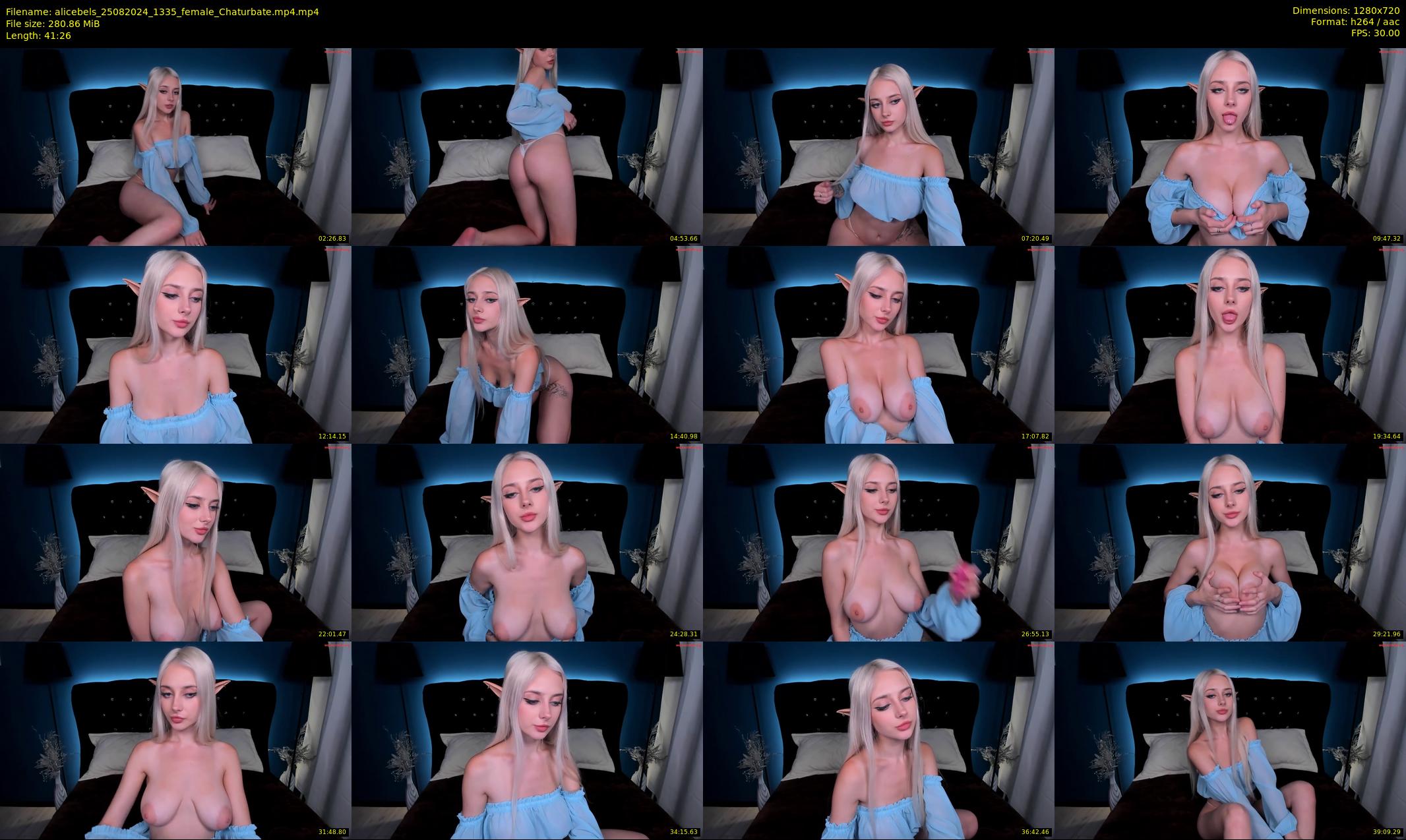 alicebels — 42 minute Chaturbate female cam show recording, 720p, Aug 25, 2024