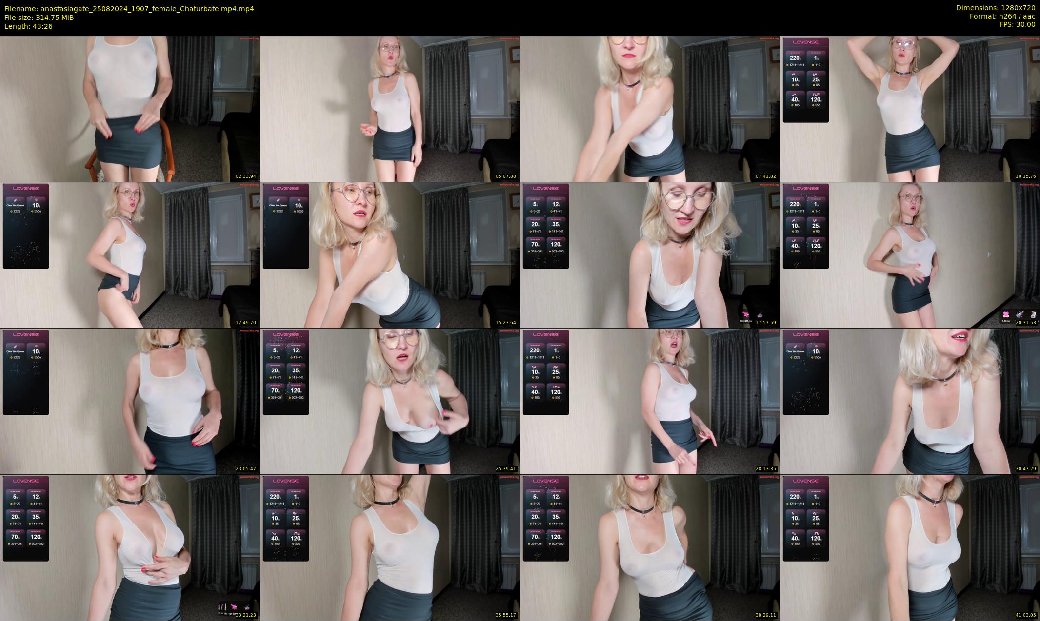 anastasiagate — 44 minute Chaturbate female cam show recording, 720p, Aug 25, 2024