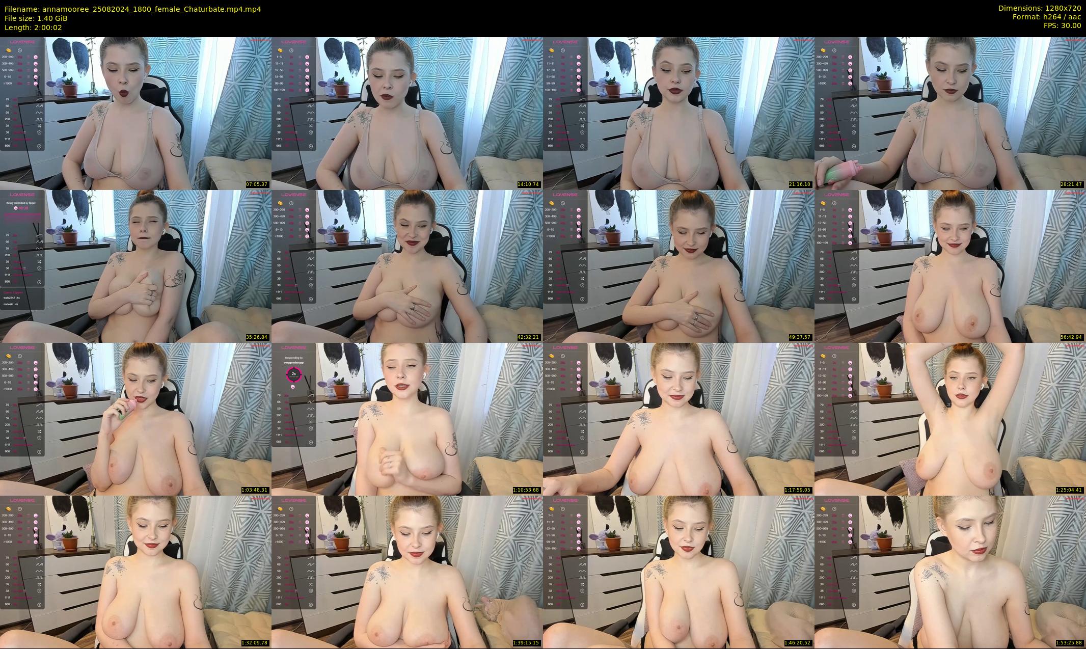 annamooree — 121 minute Chaturbate female cam show recording, 720p, Aug 25, 2024