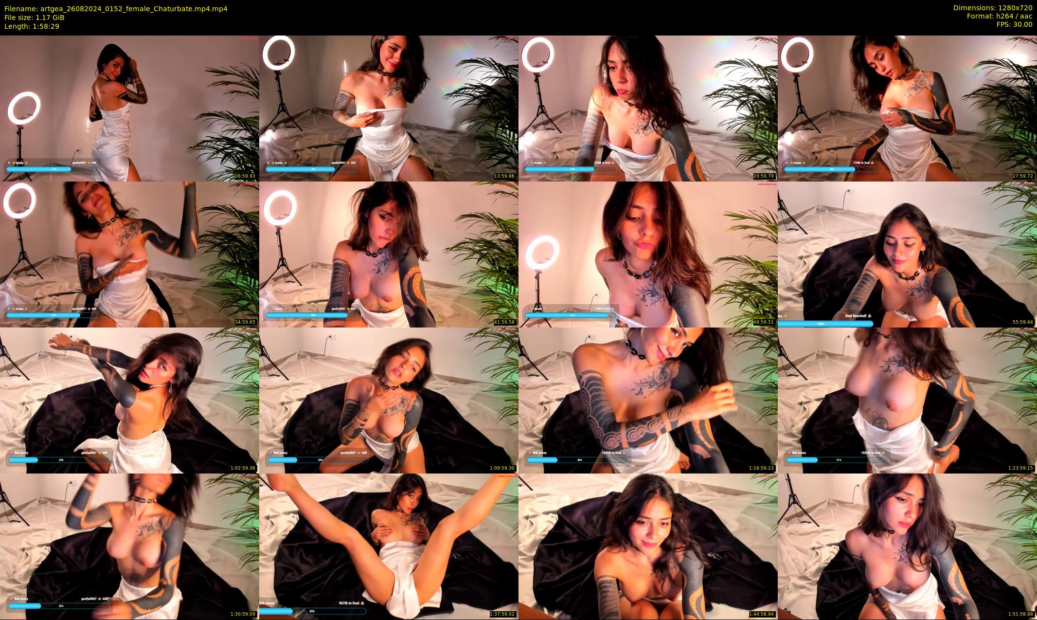 artgea — 119 minute Chaturbate female cam show recording, 720p, Aug 26, 2024