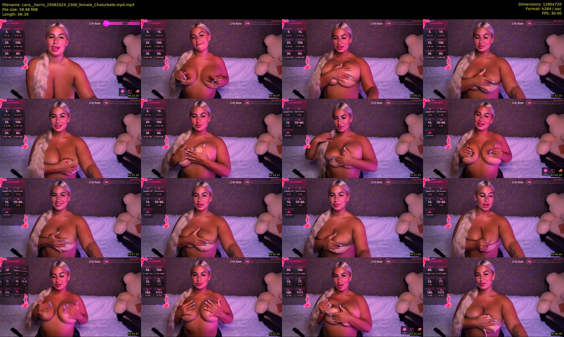 cara__harris — 7 minute Chaturbate female cam show recording, 720p, Aug 25, 2024