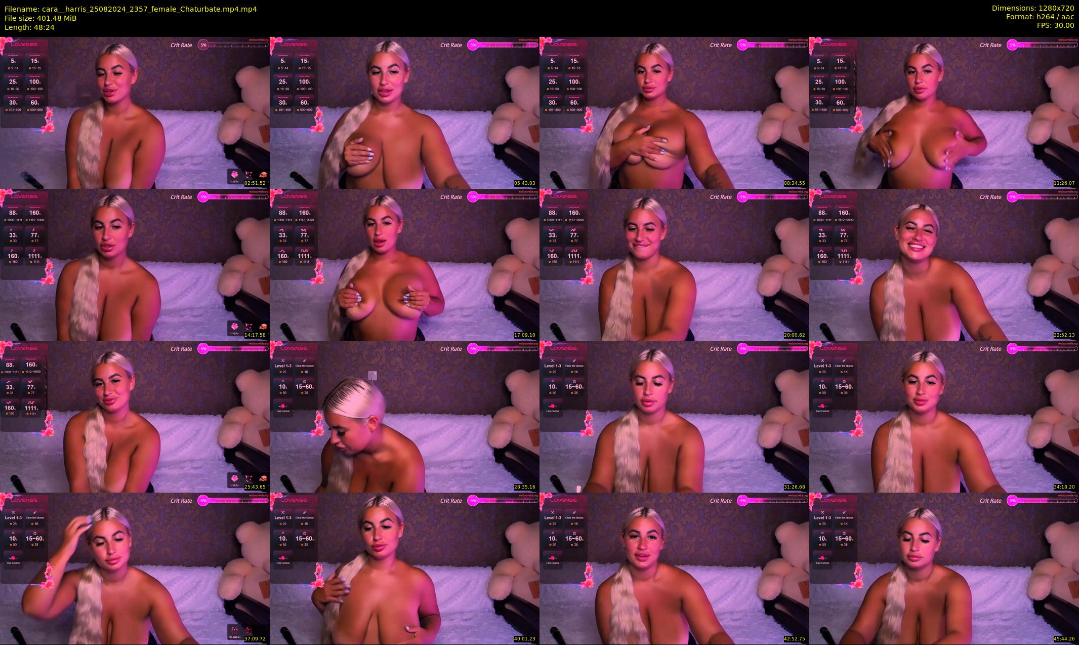cara__harris — 49 minute Chaturbate female cam show recording, 720p, Aug 25, 2024