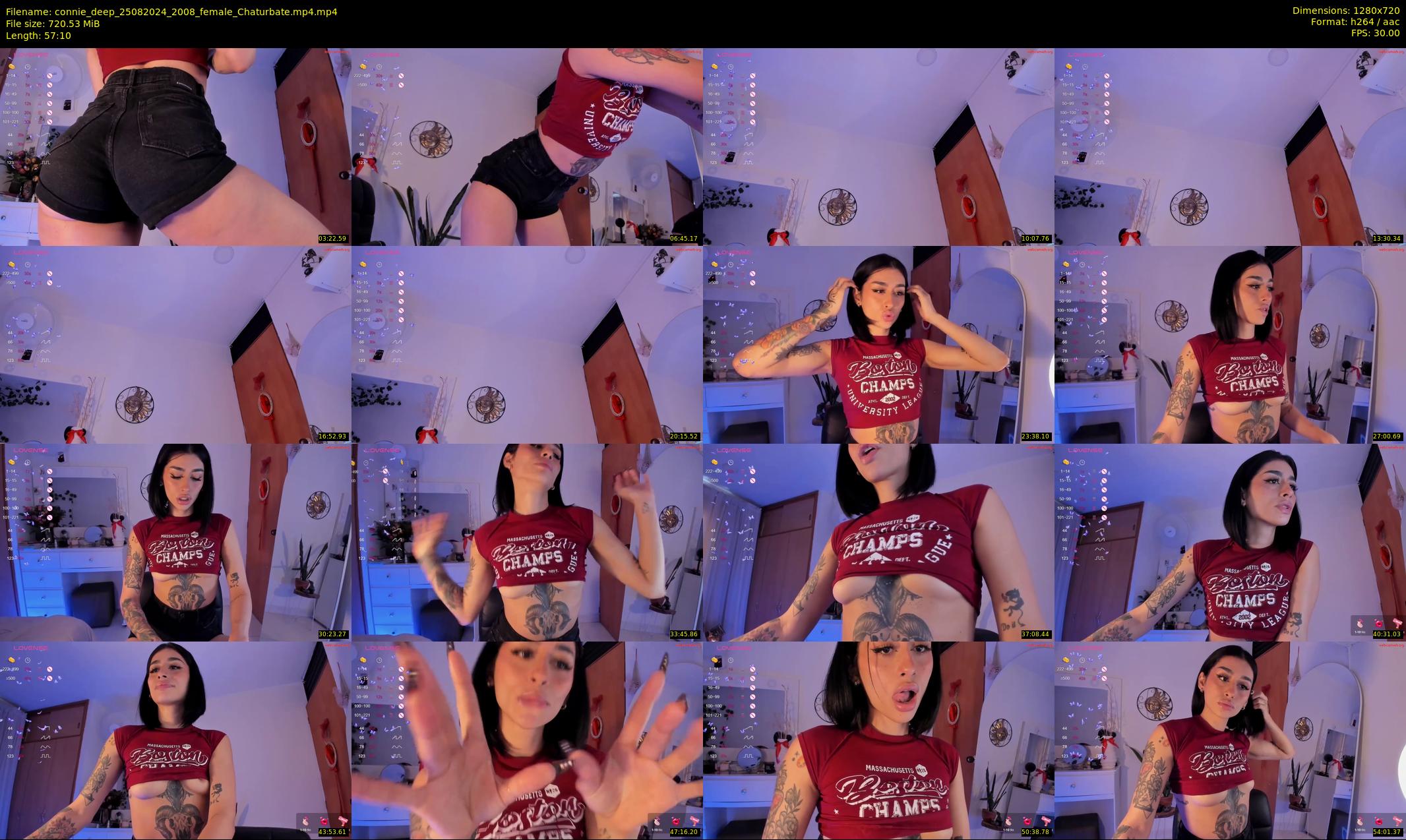 connie_deep — 58 minute Chaturbate female cam show recording, 720p, Aug 25, 2024