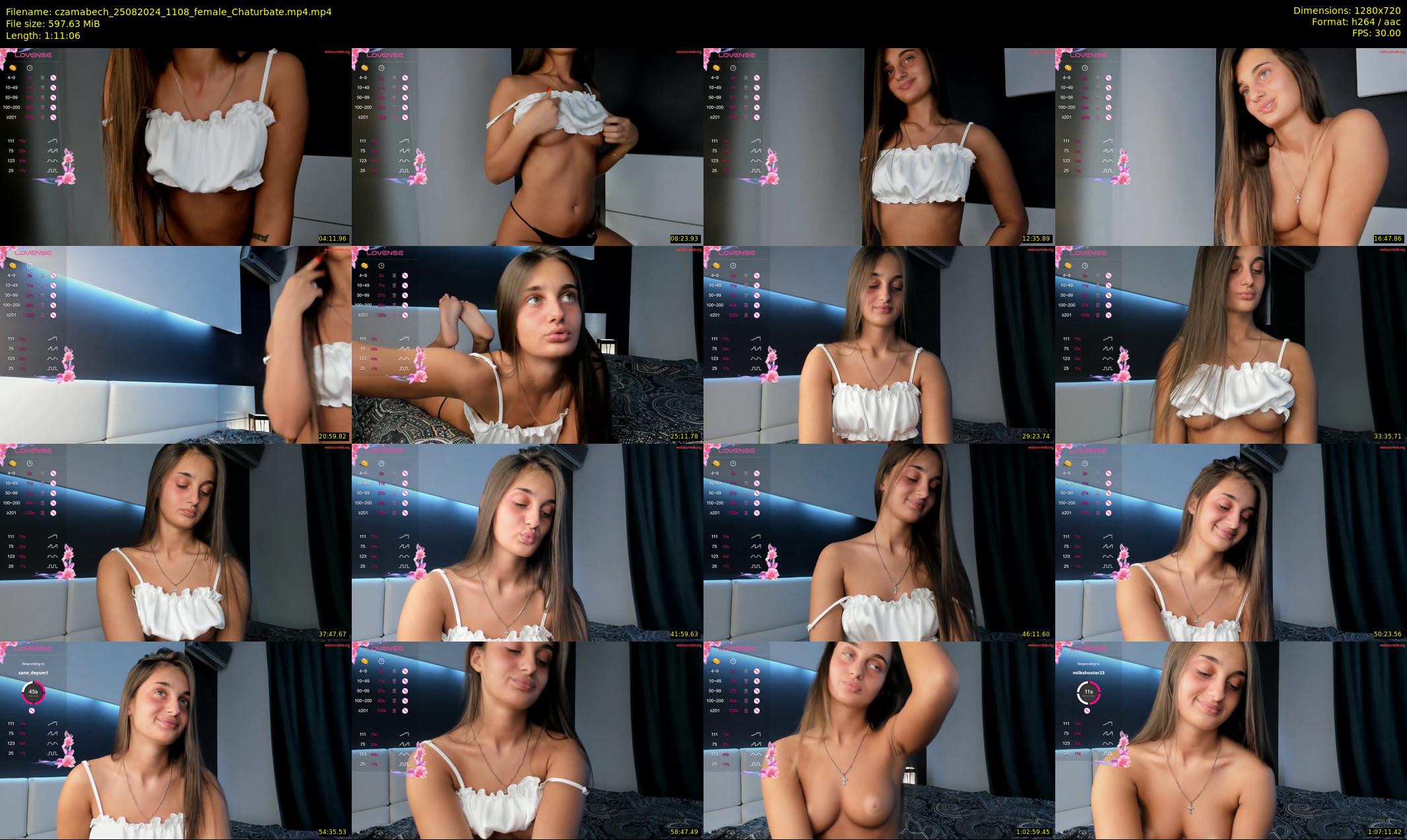 czamabech — 72 minute Chaturbate female cam show recording, 720p, Aug 25, 2024