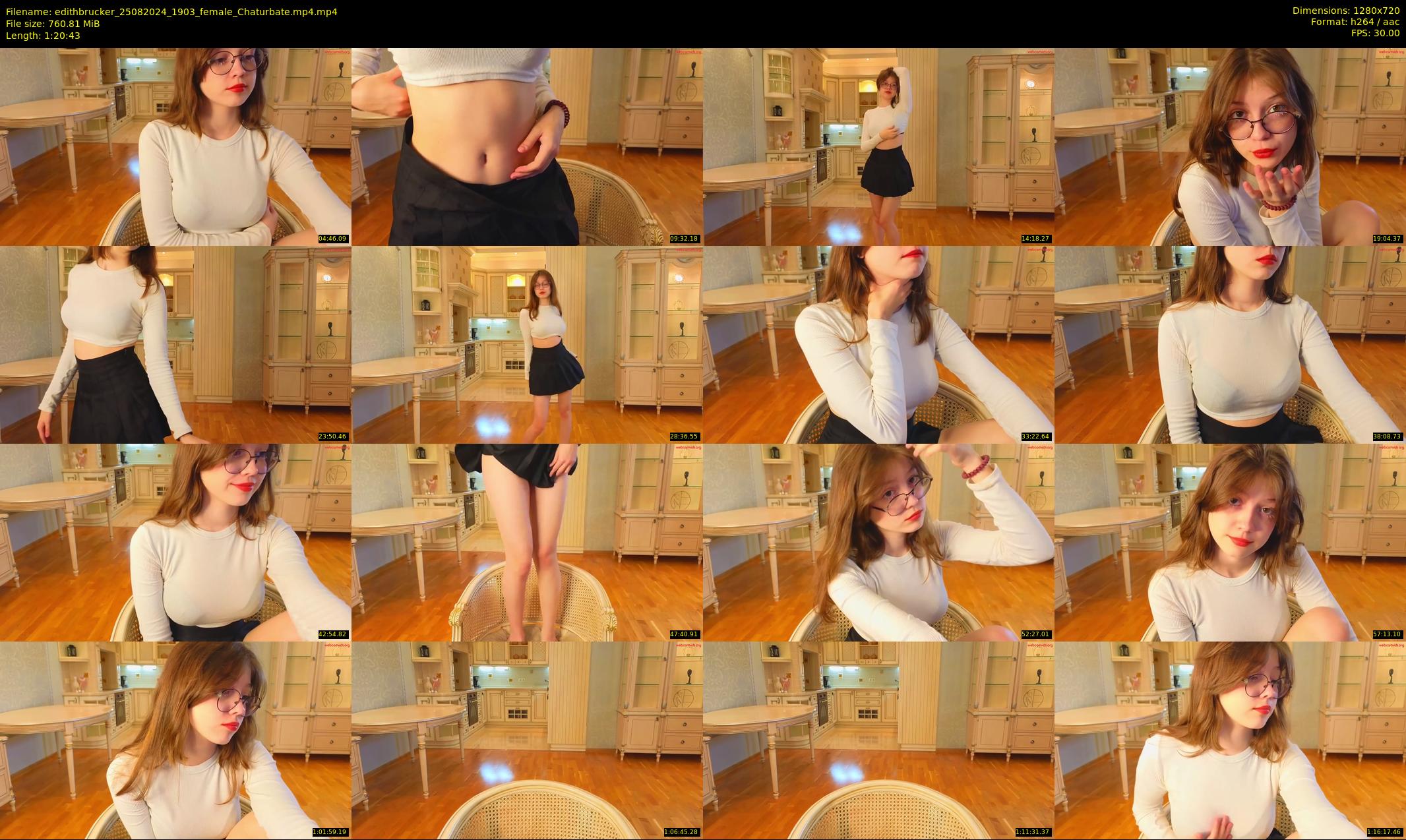 edithbrucker — 81 minute Chaturbate female cam show recording, 720p, Aug 25, 2024