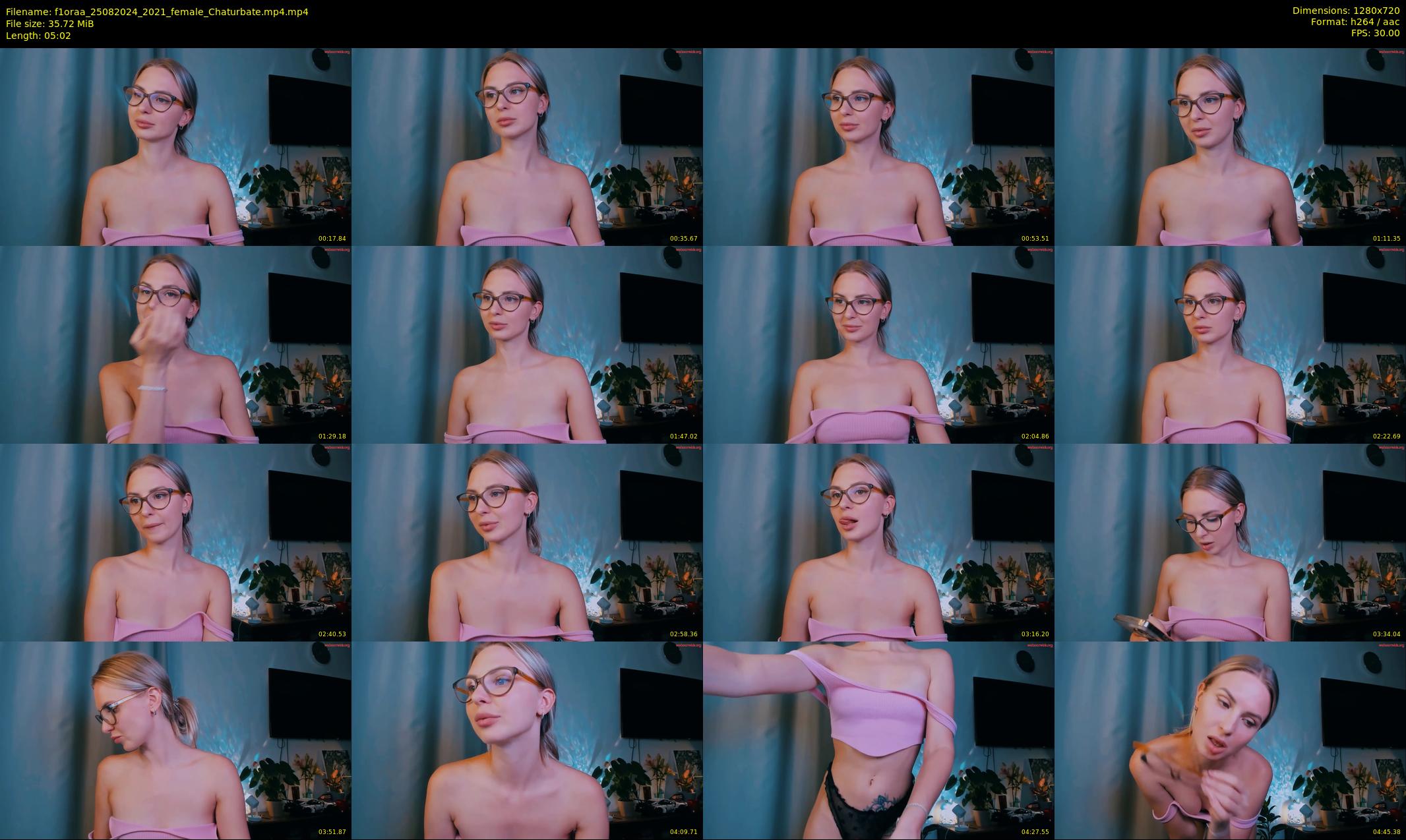 f1oraa — 6 minute Chaturbate female cam show recording, 720p, Aug 25, 2024