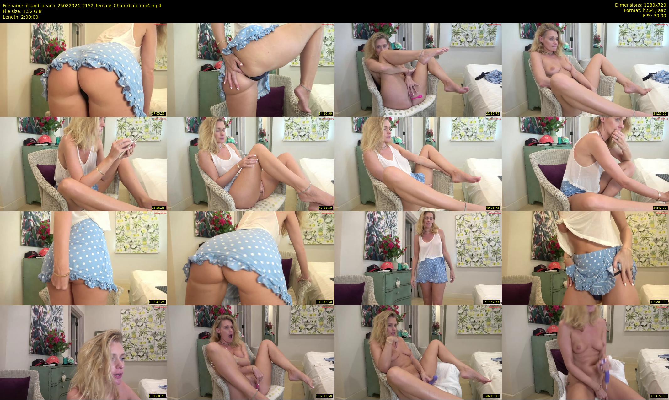 island_peach — 120 minute Chaturbate female cam show recording, 720p, Aug 25, 2024