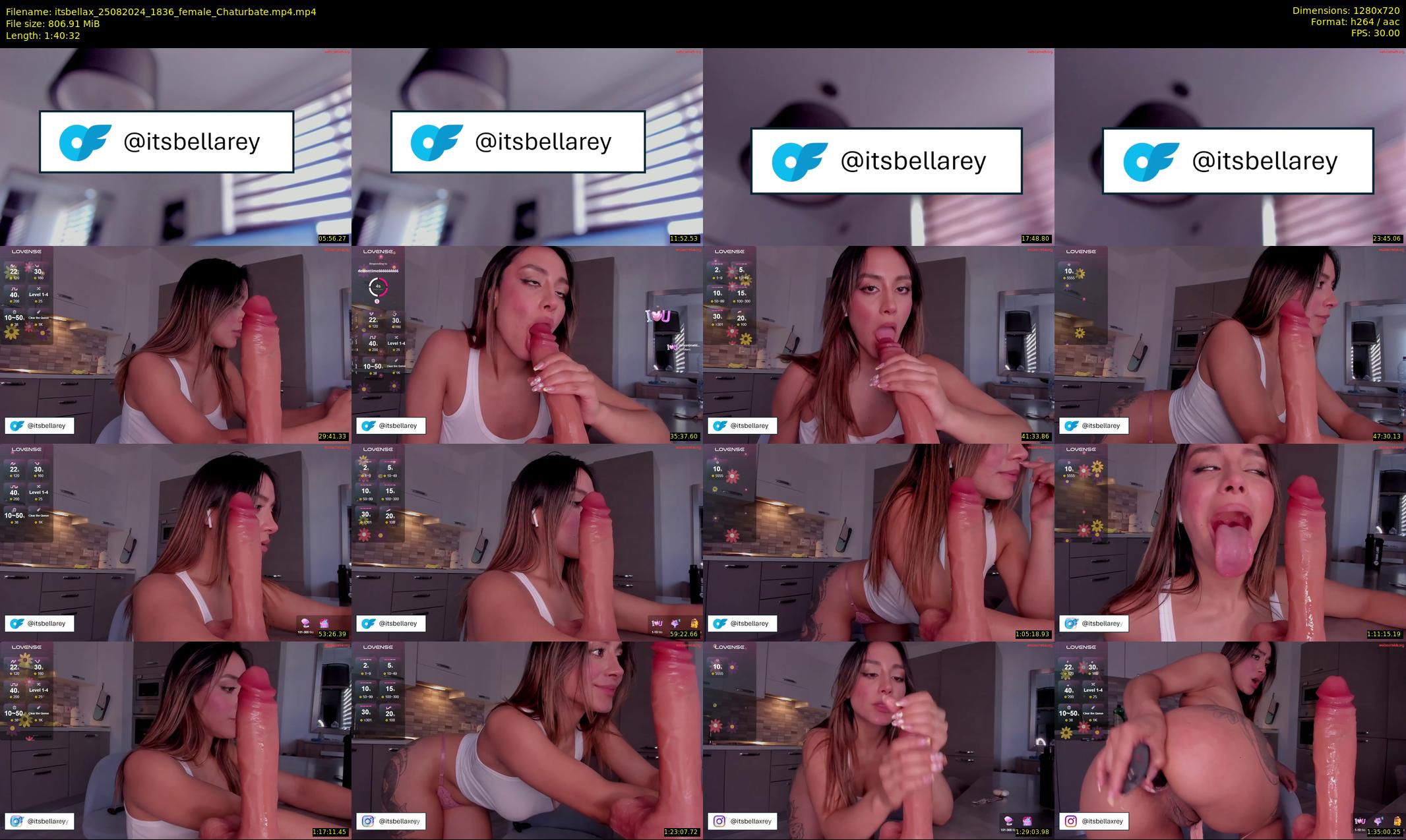 itsbellax — 101 minute Chaturbate female cam show recording, 720p, Aug 25, 2024