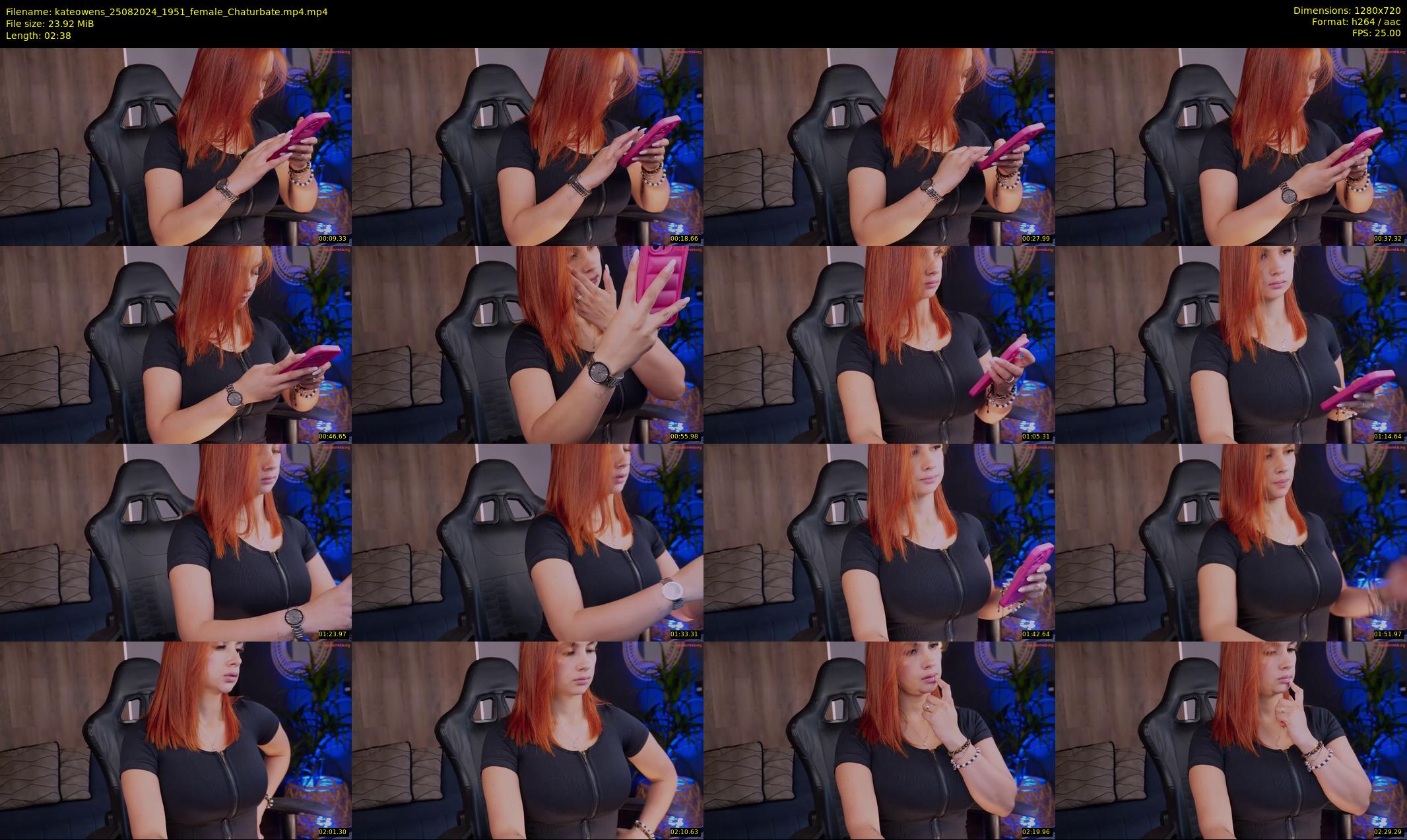kateowens — 3 minute Chaturbate female cam show recording, 720p, Aug 25, 2024