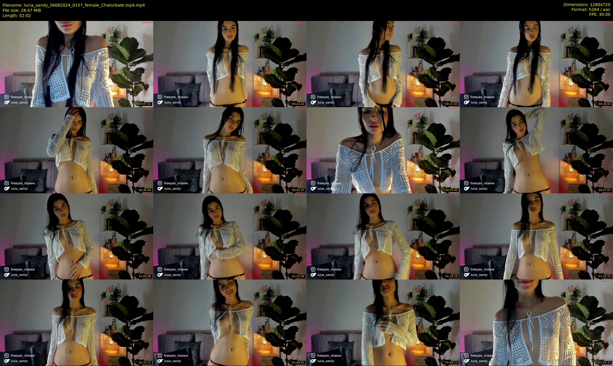 lucia_sandy — 3 minute Chaturbate female cam show recording, 720p, Aug 26, 2024