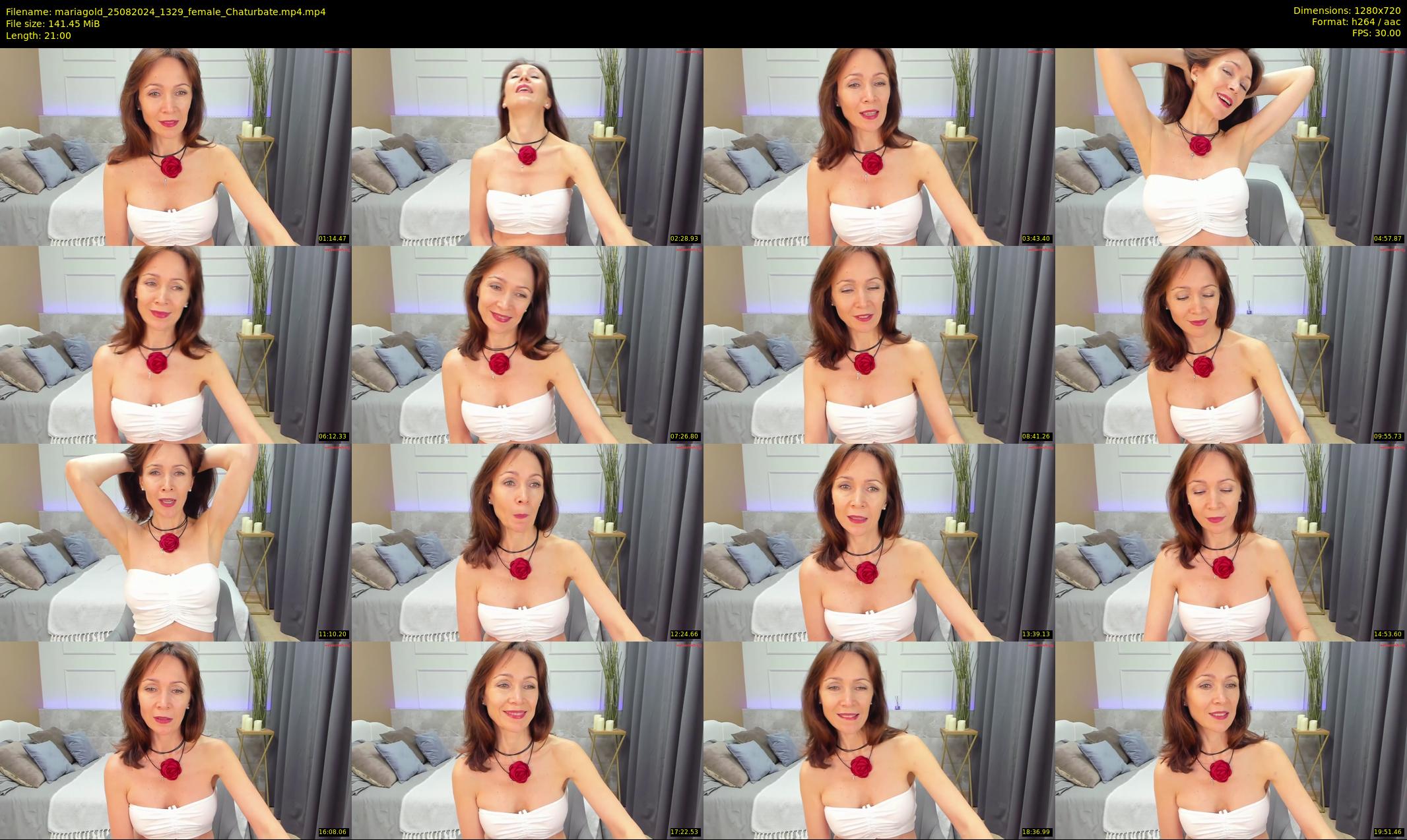mariagold — 21 minute Chaturbate female cam show recording, 720p, Aug 25, 2024